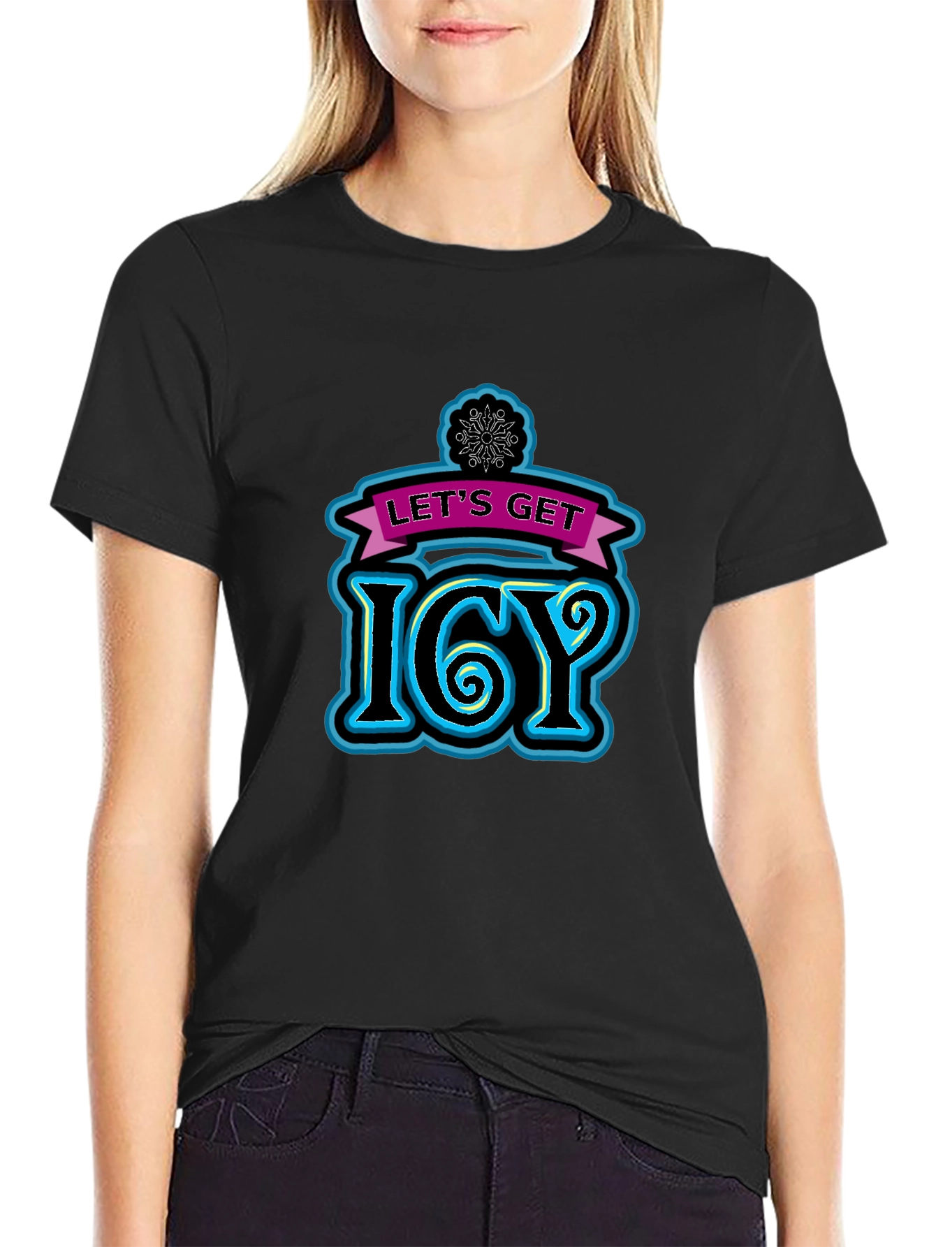 Lets Get Icy Black T-Shirt