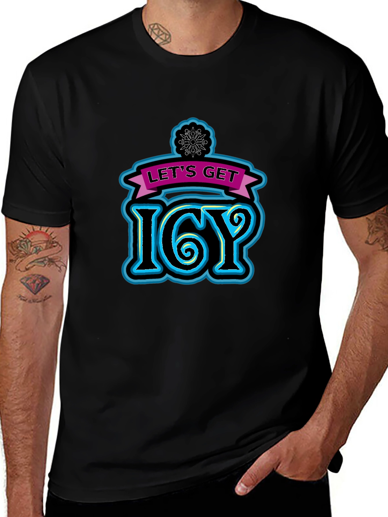 Lets Get Icy Black T-Shirt