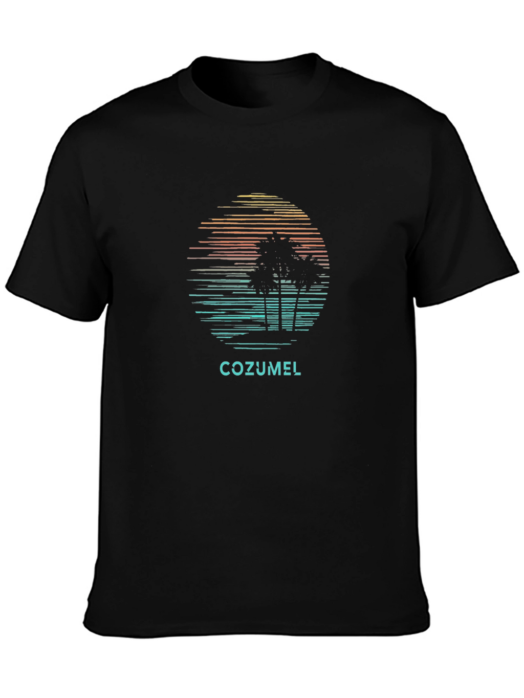 Cozumel Palm Tree Retro T-Shirt