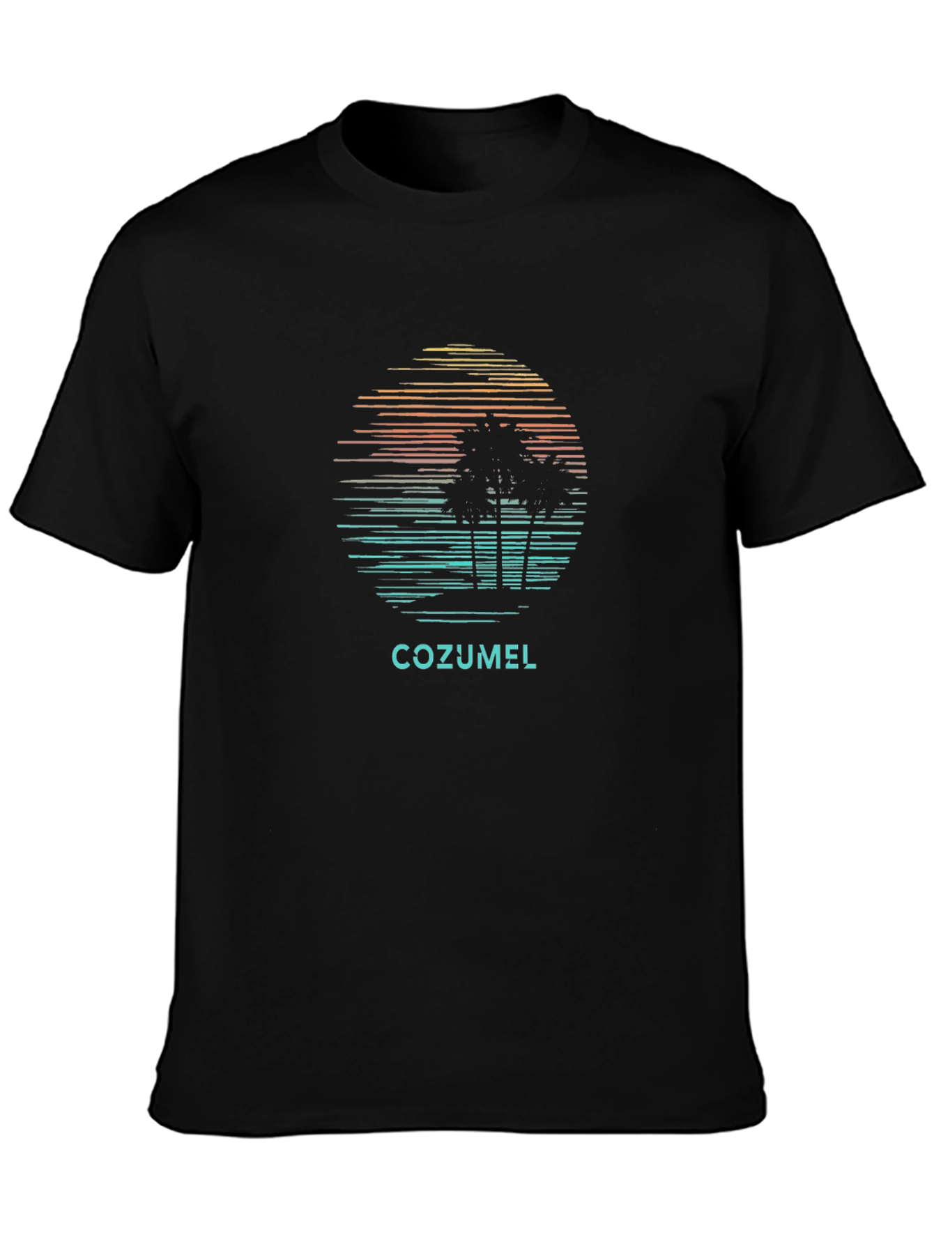 Cozumel Palm Tree Retro T-Shirt