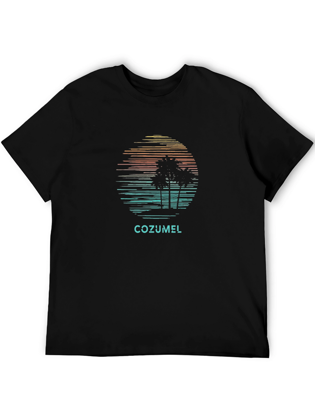 Cozumel Palm Tree Retro T-Shirt