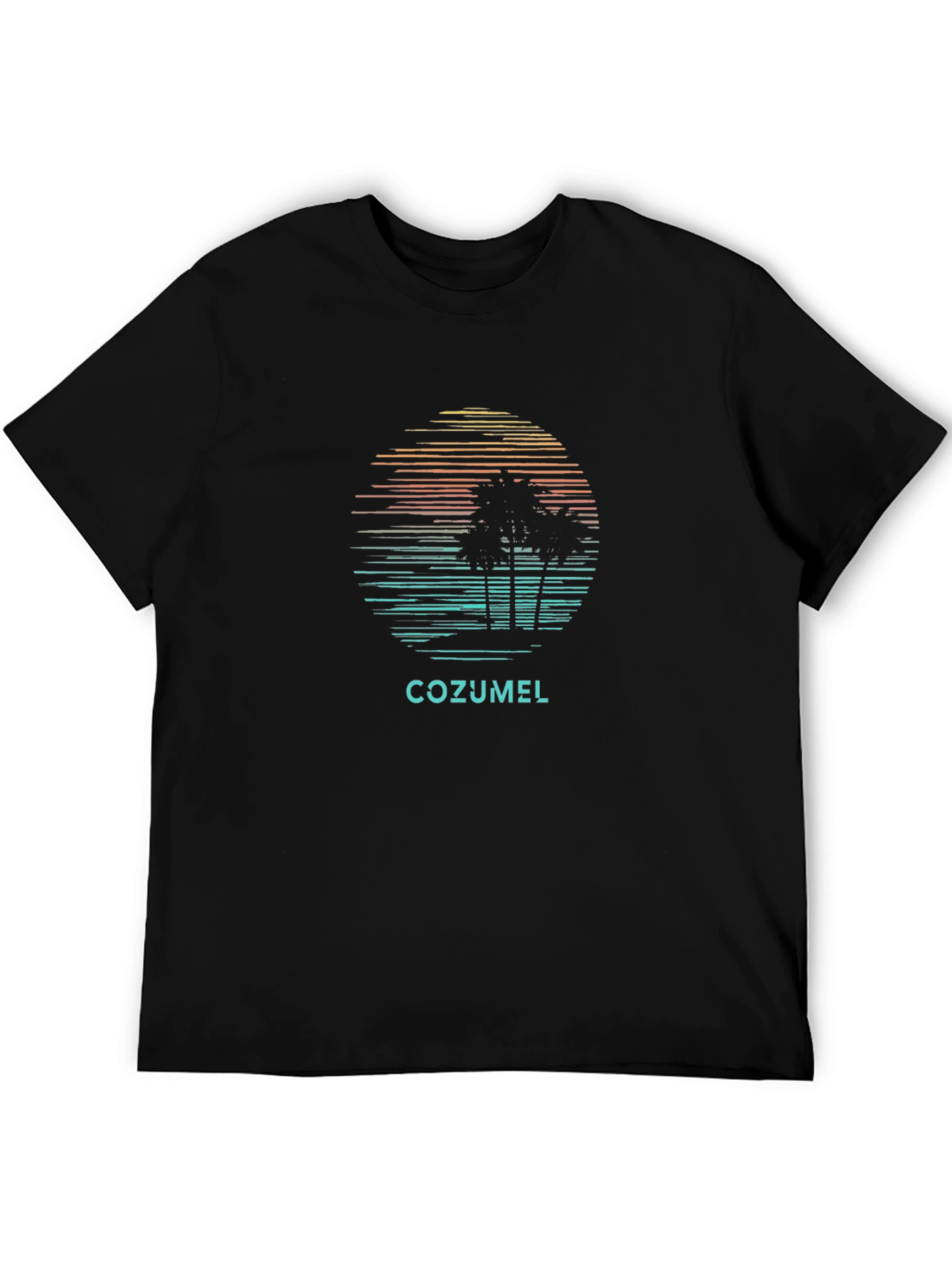 Cozumel Palm Tree Retro T-Shirt