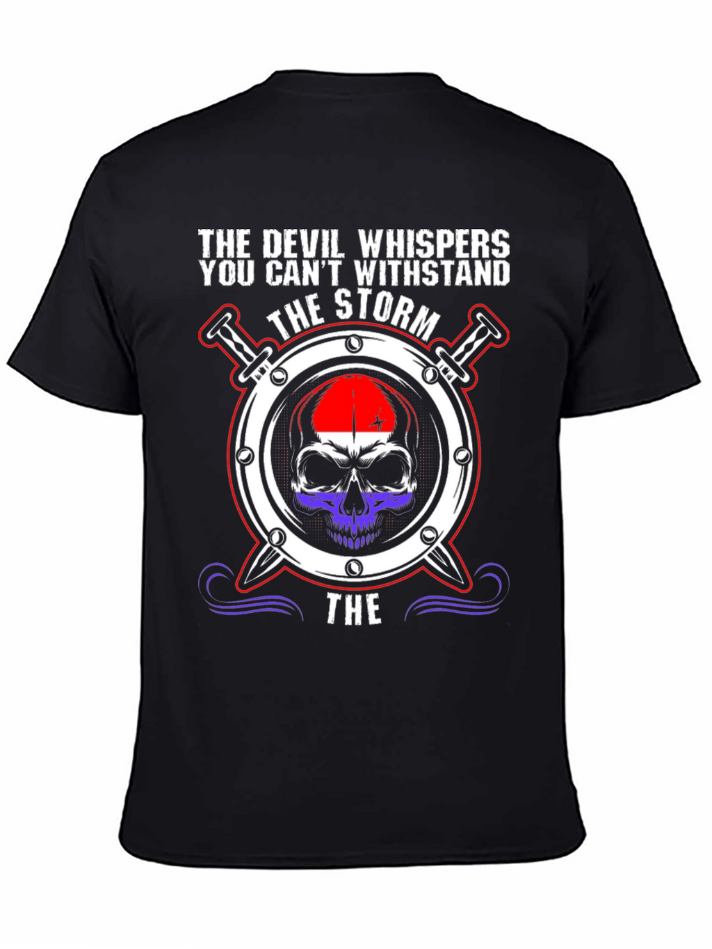 Devil Whispers the Storm Graphic Tee