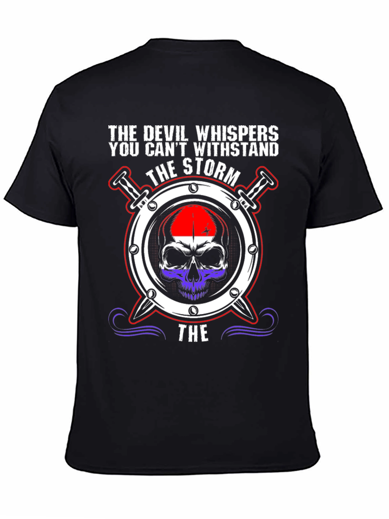 Devil Whispers the Storm Graphic Tee