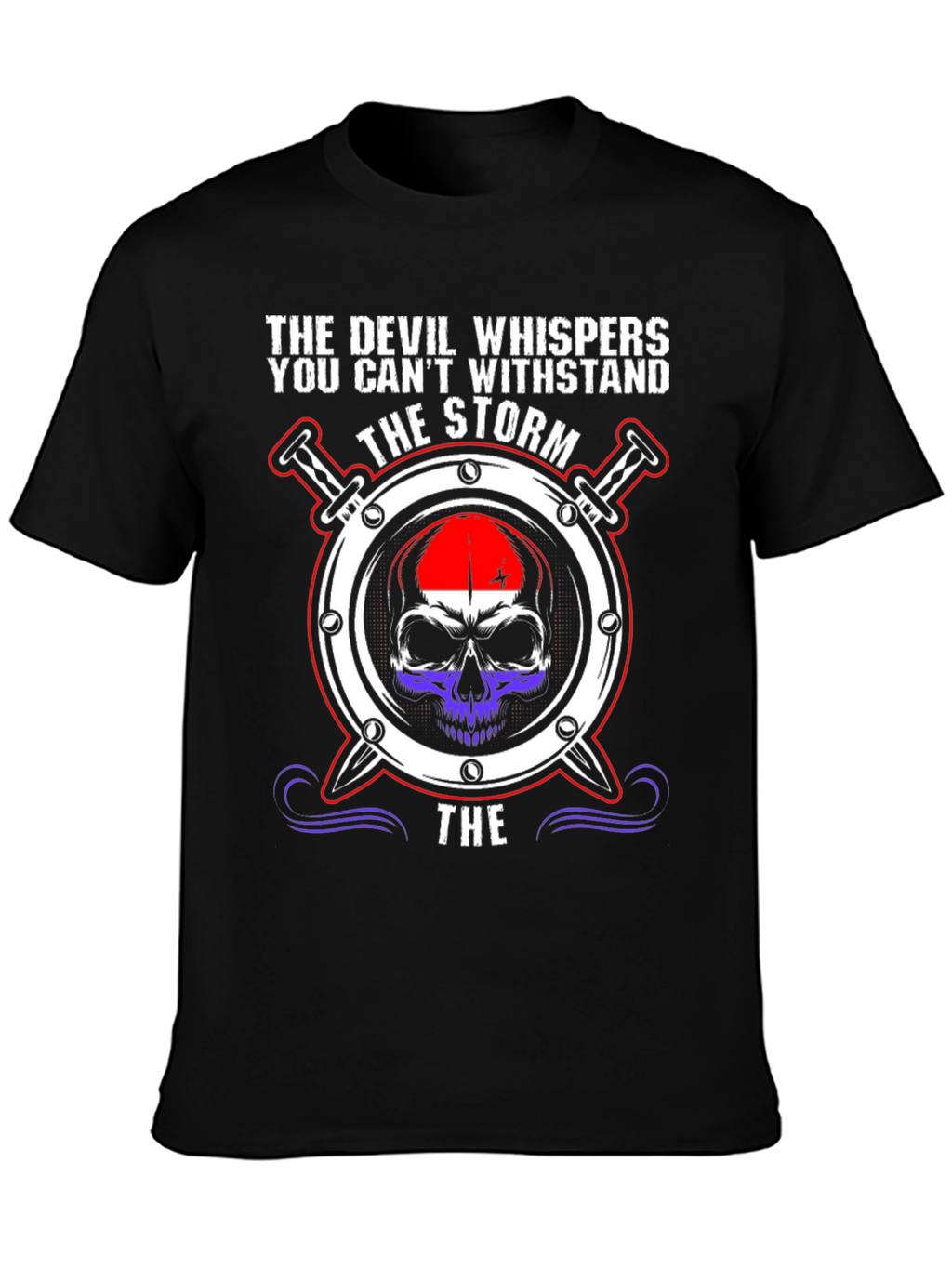 Devil Whispers the Storm Graphic Tee