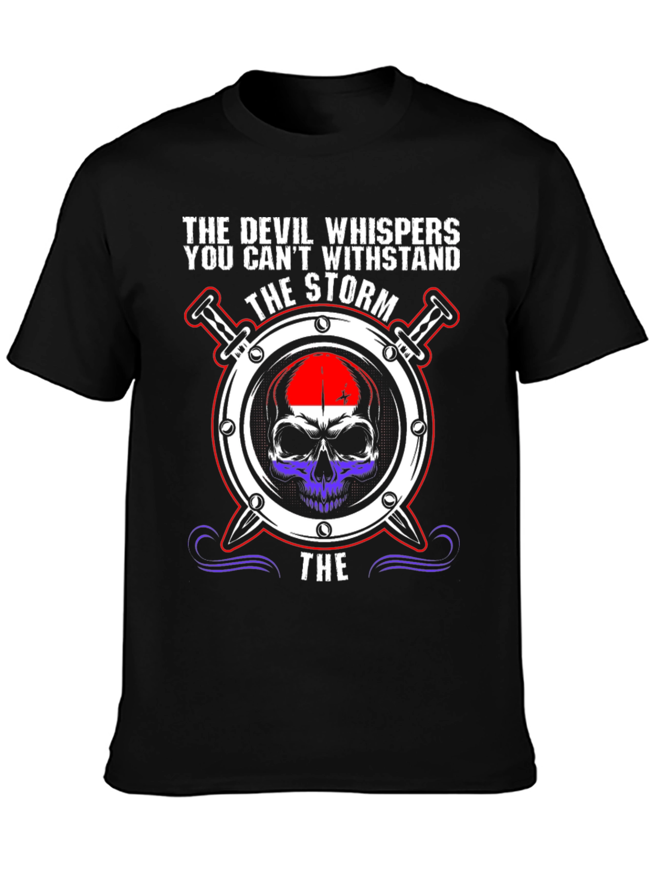 Devil Whispers the Storm Graphic Tee
