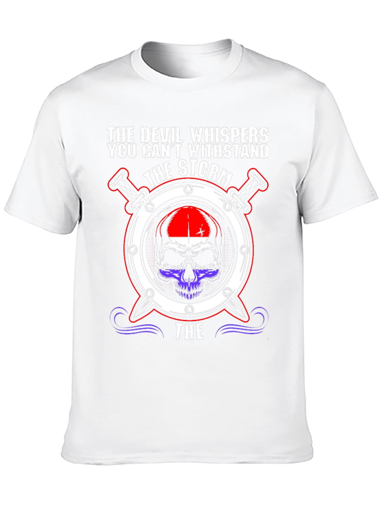 Devil Whispers the Storm Graphic Tee