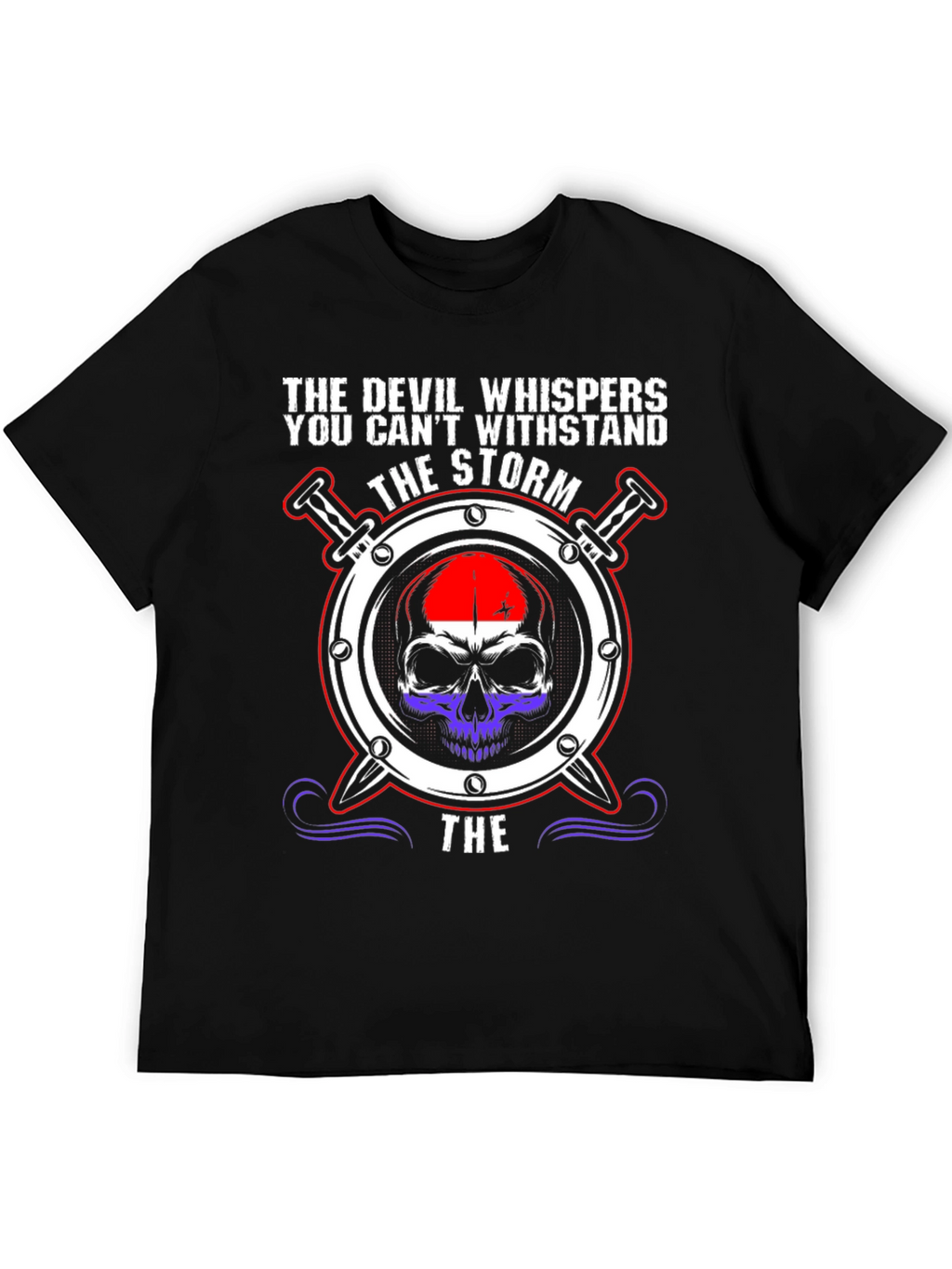 Devil Whispers the Storm Graphic Tee