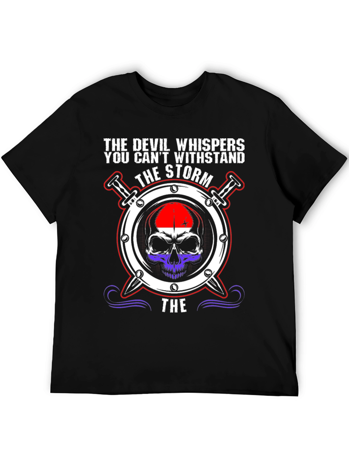 Devil Whispers the Storm Graphic Tee