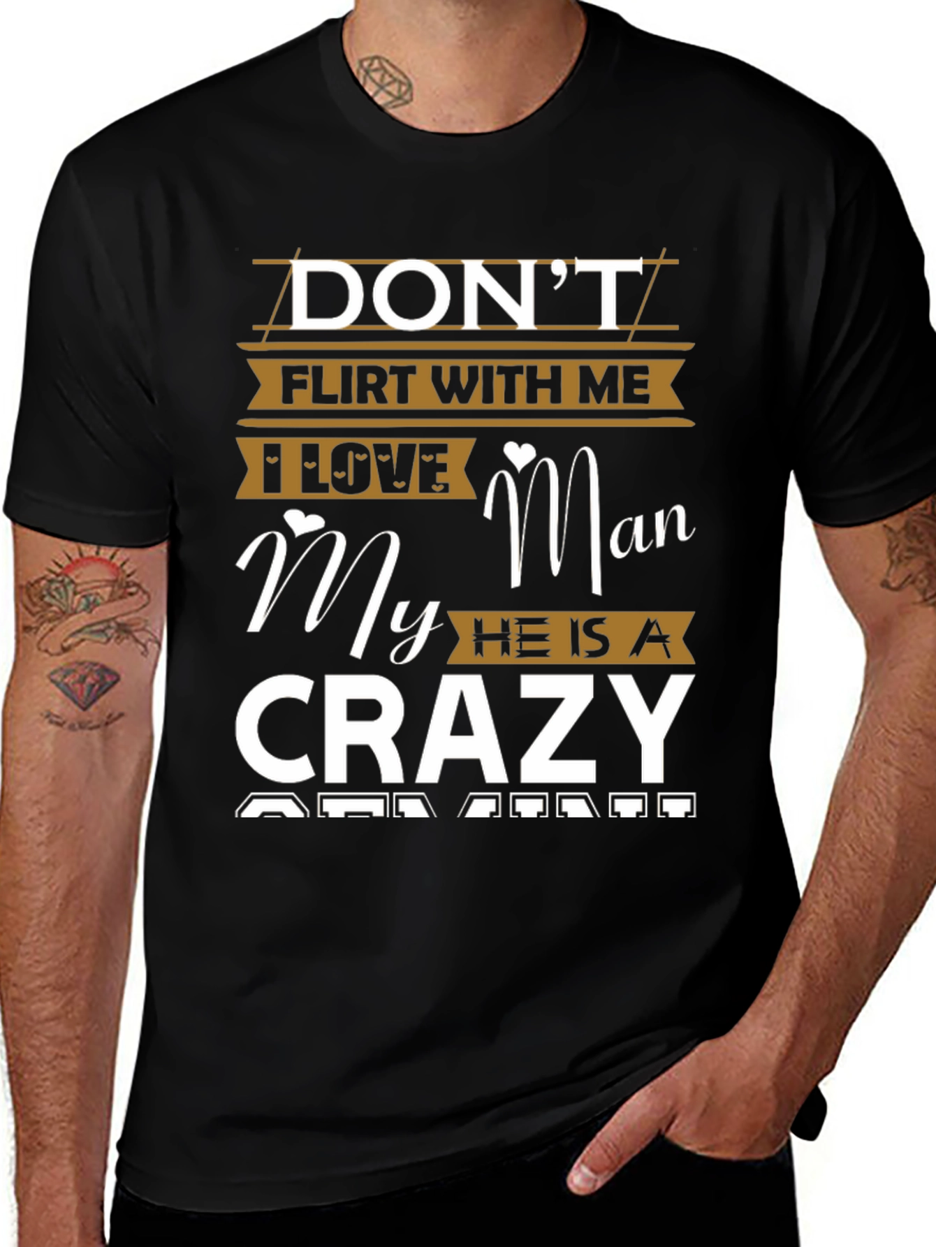 Dont Flirt With Me Crazy Man T-Shirt