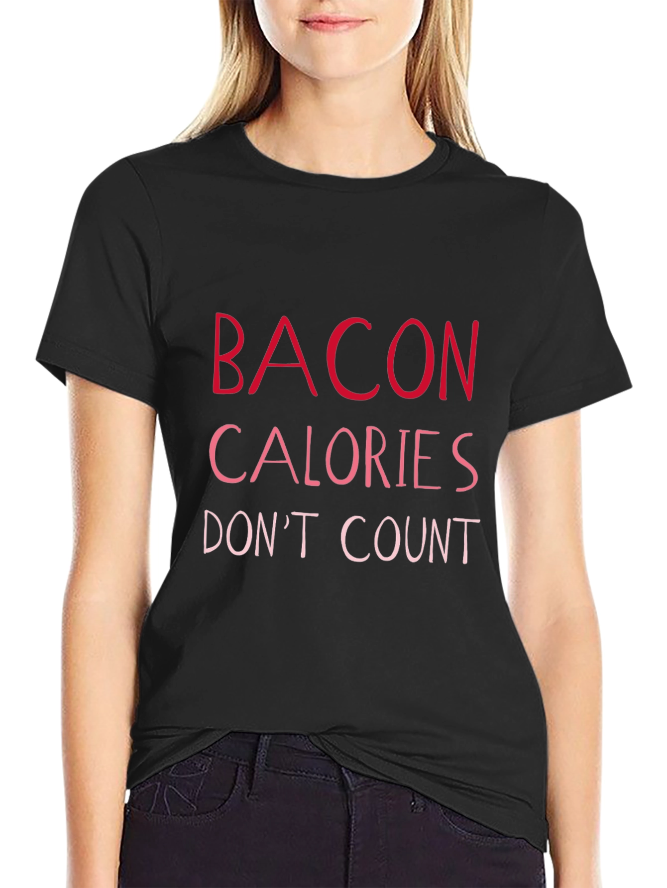 Bacon Calories Dont Count T-Shirt - Funny Foodie Tee