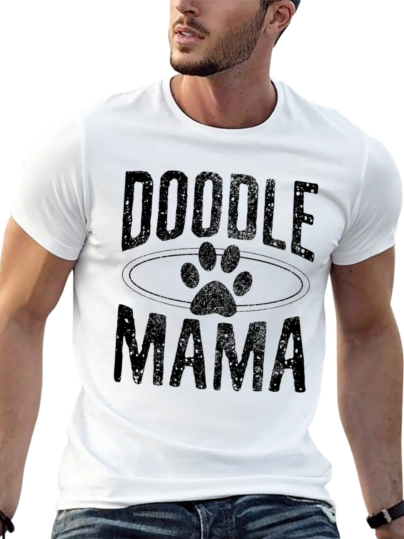 Doodle Mama Black Graphic T-Shirt