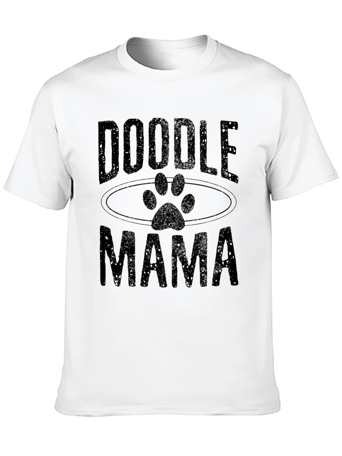 Doodle Mama Black Graphic T-Shirt