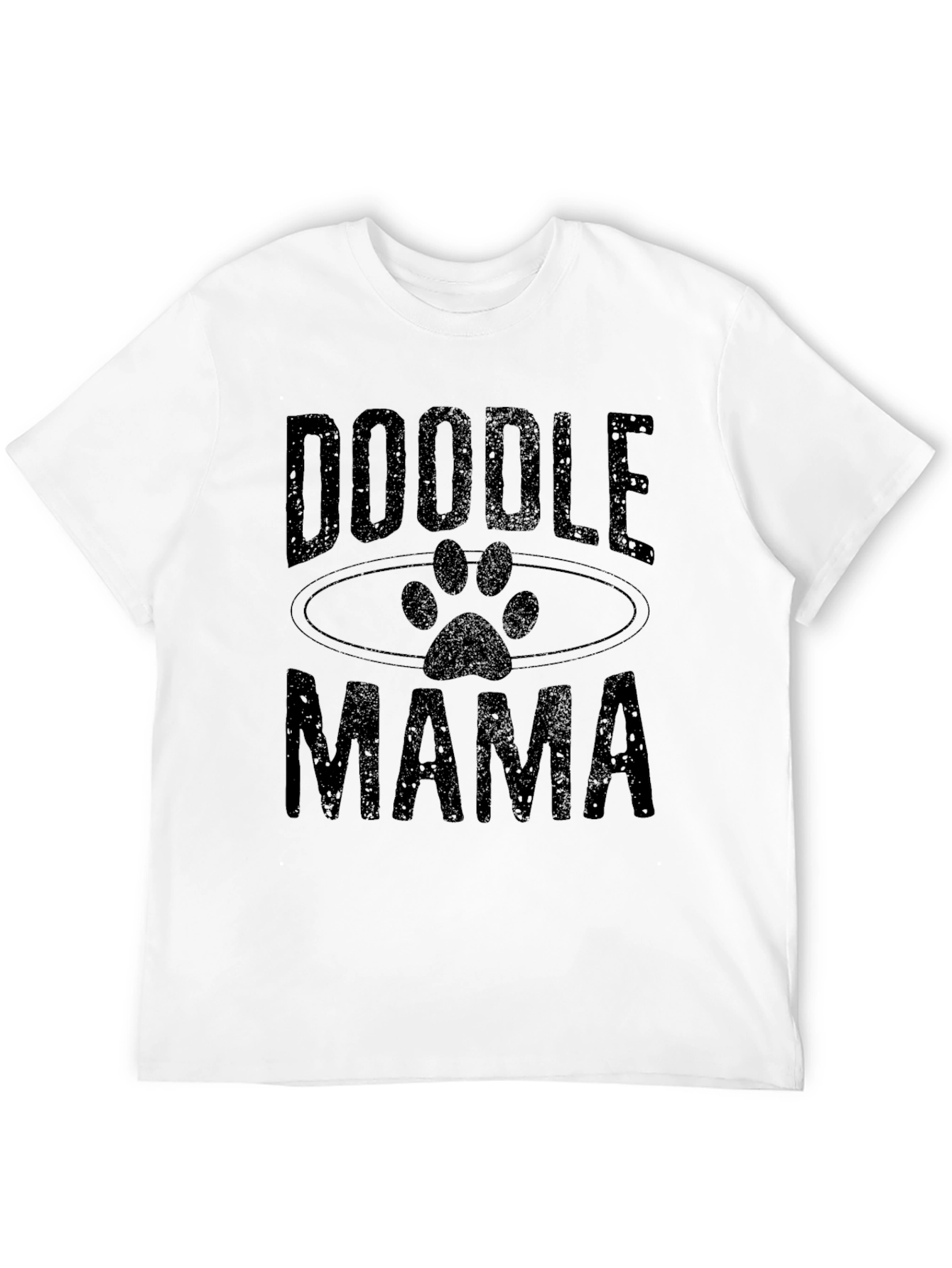 Doodle Mama Black Graphic T-Shirt