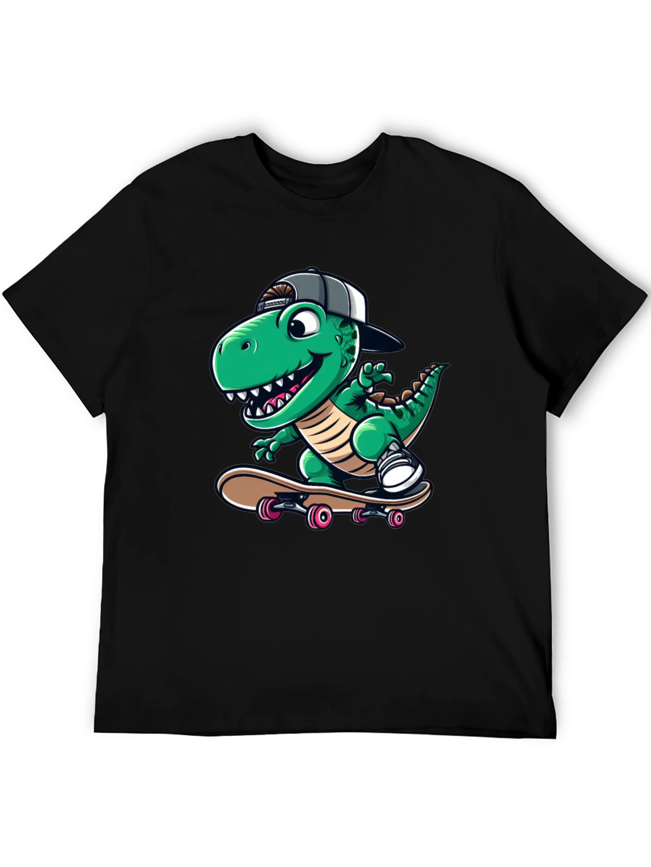 Cool Dinosaur Skateboarder T-Shirt