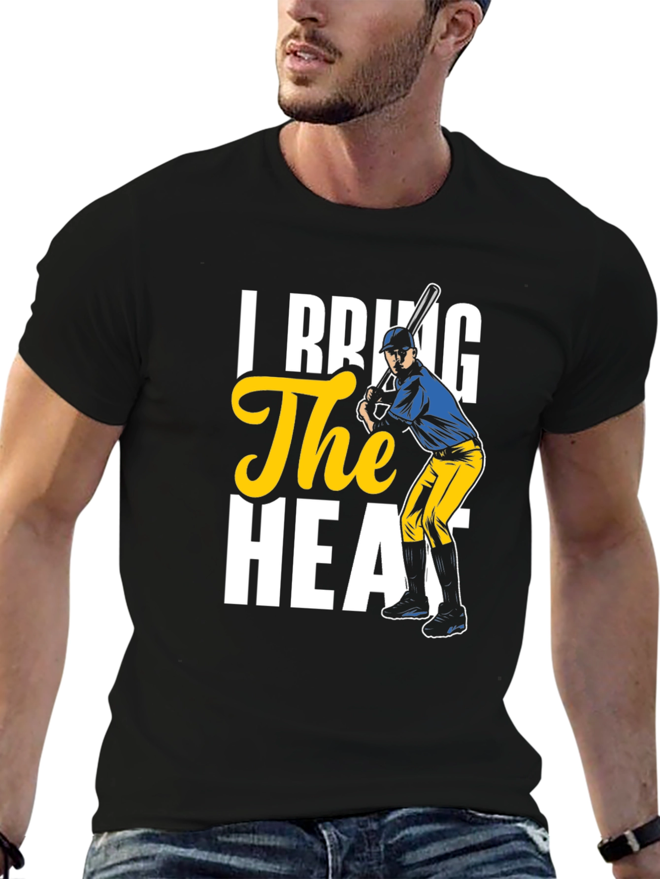 Baseball Player The Heat Graphic T-Shirt