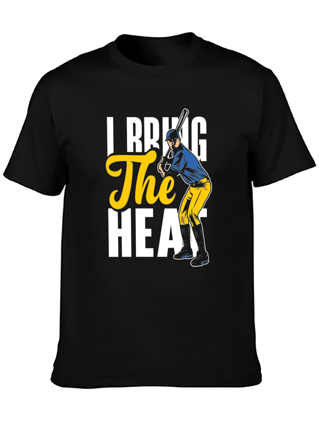 Baseball Player The Heat Graphic T-Shirt