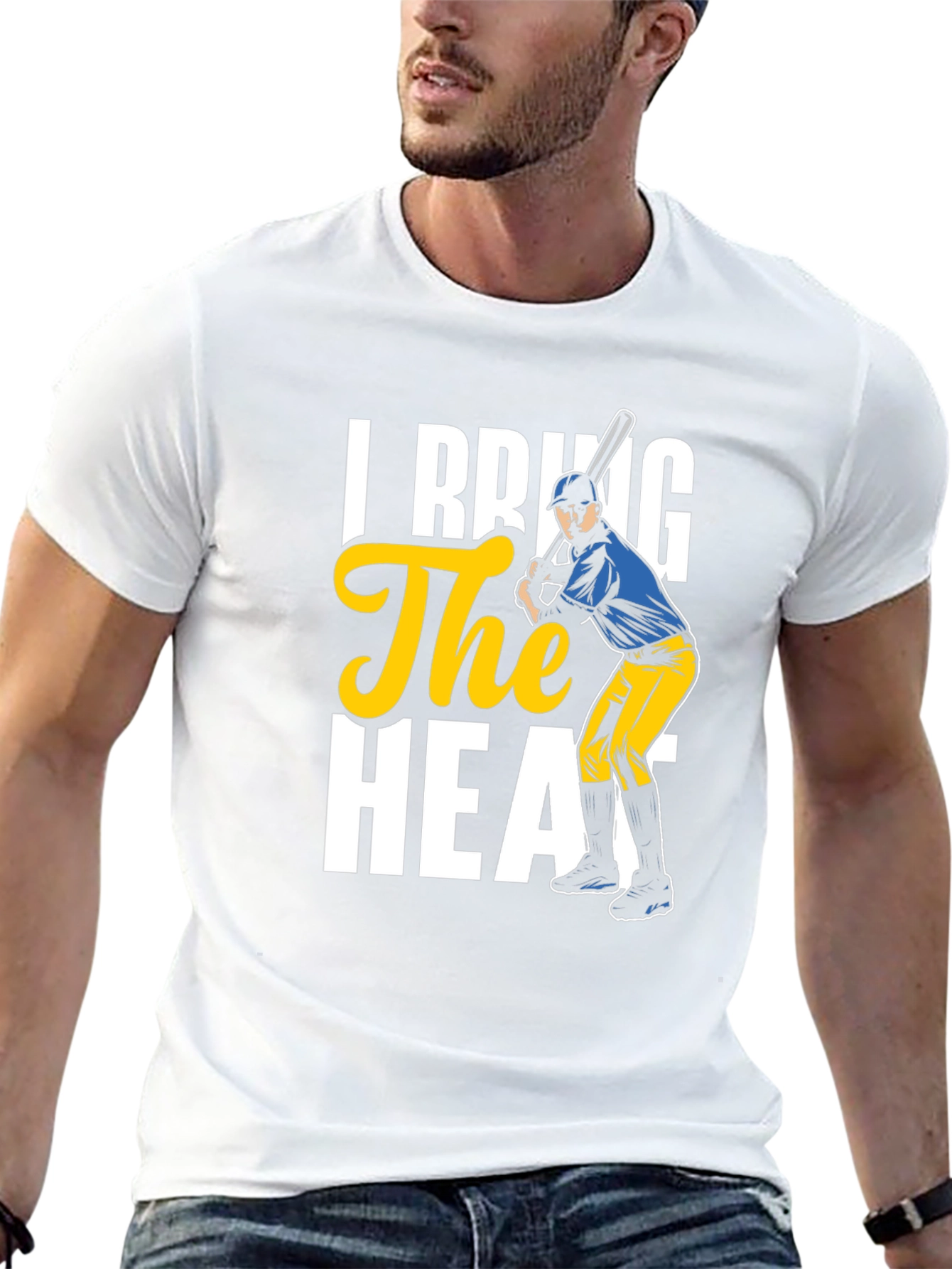 Baseball Player The Heat Graphic T-Shirt