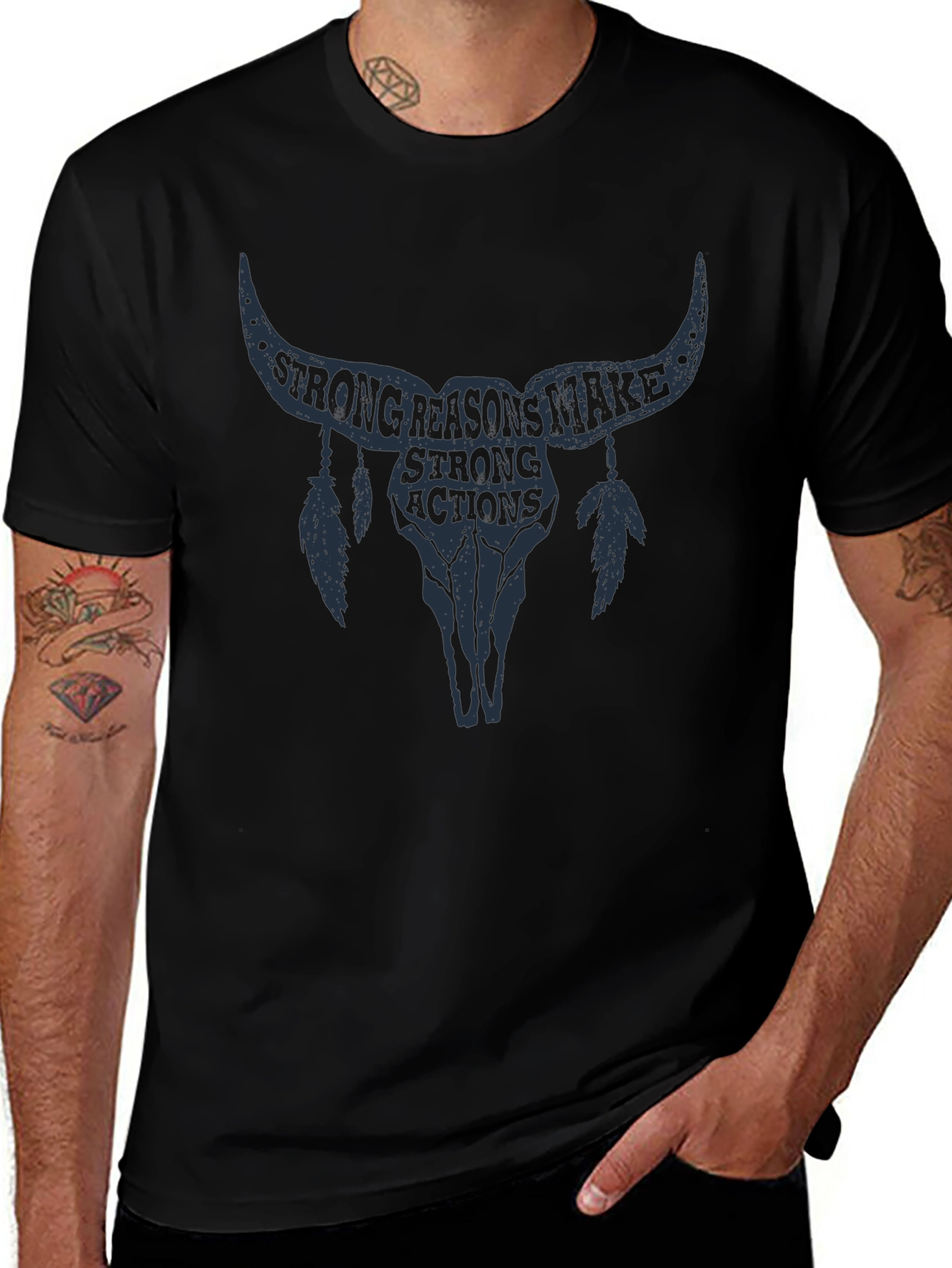 Strong Reasons Graphic Tee - Black