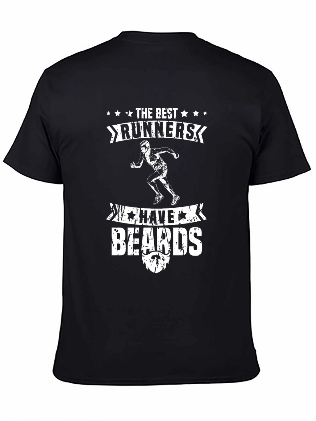 Best Runners Have Beards Black T-Shirt