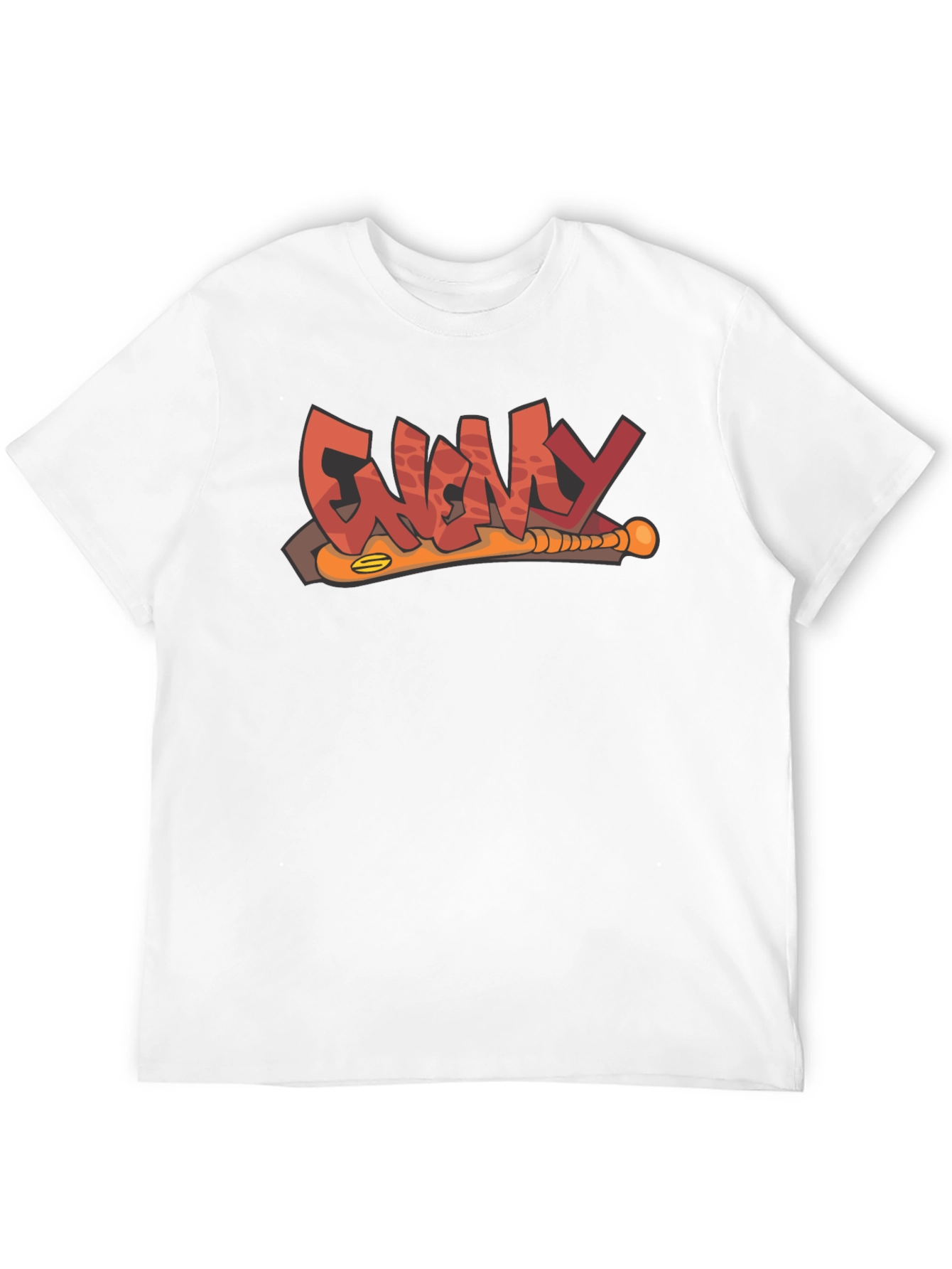 Enemy T-Shirt Black Graphic Novelty Baseball Bat Tee