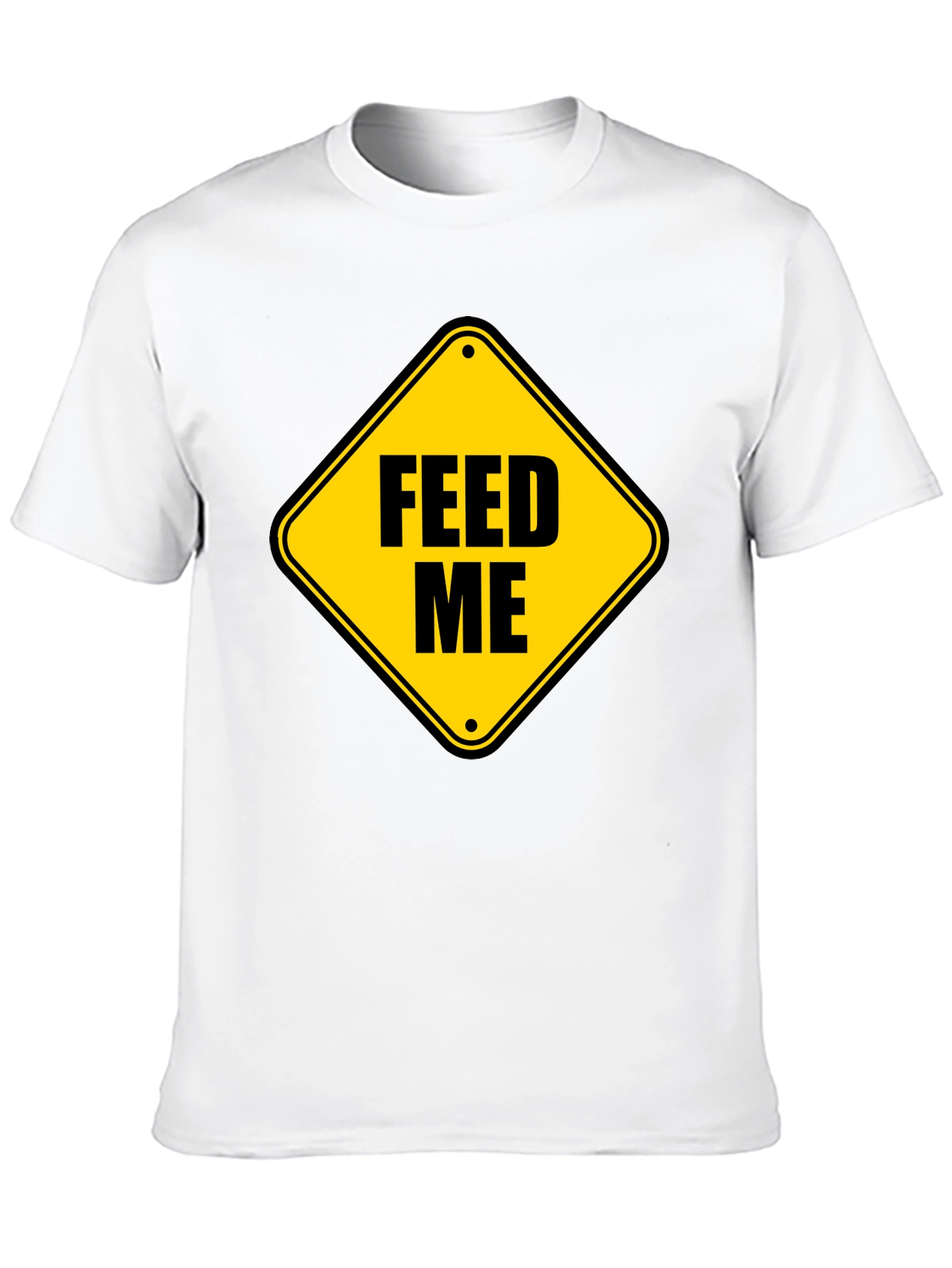 Feed Me Graphic Tee - Funny Hunger Sign T-Shirt