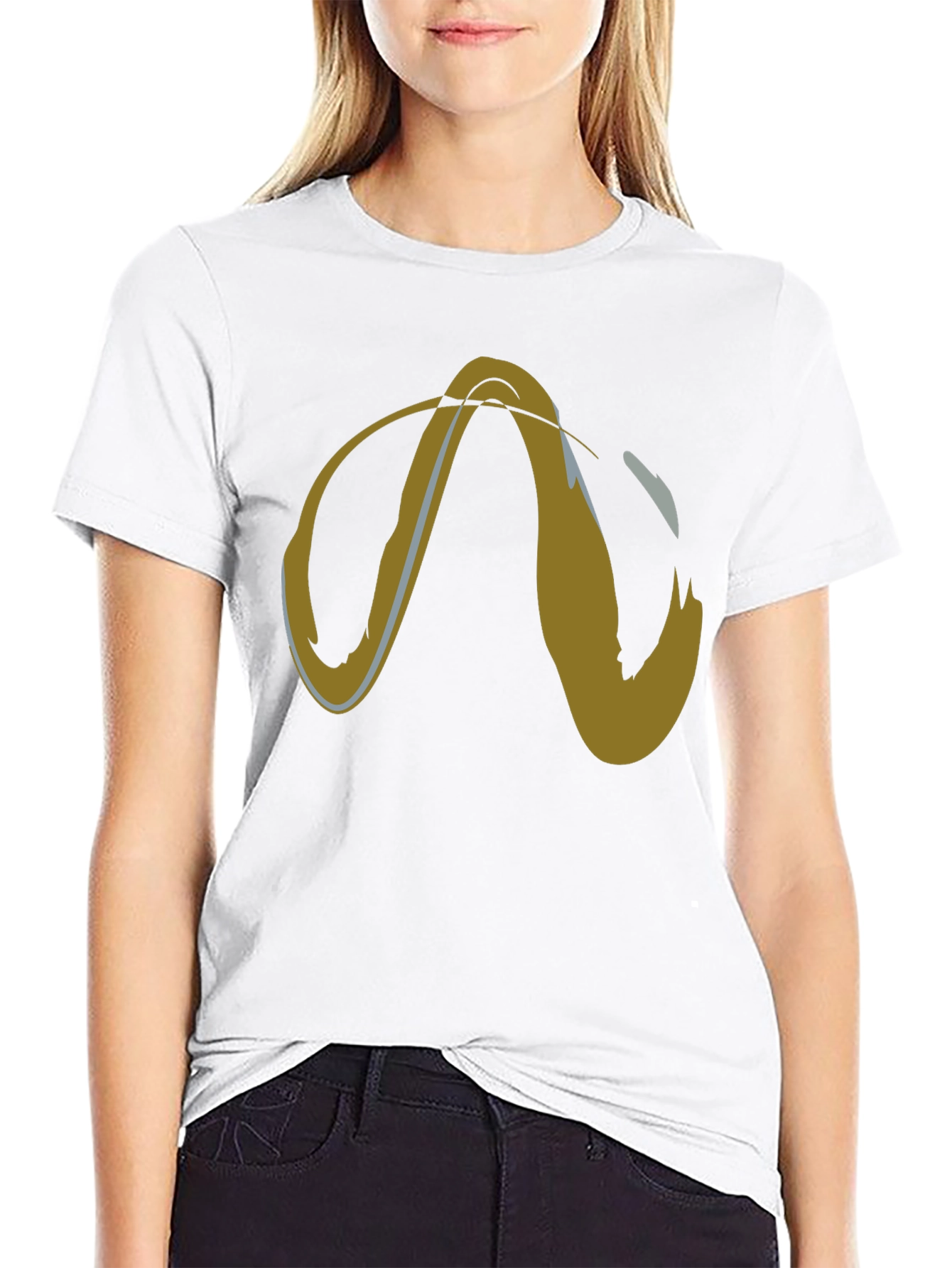 Abstract Graphic Tee - Mens Short Sleeve Black T-Shirt