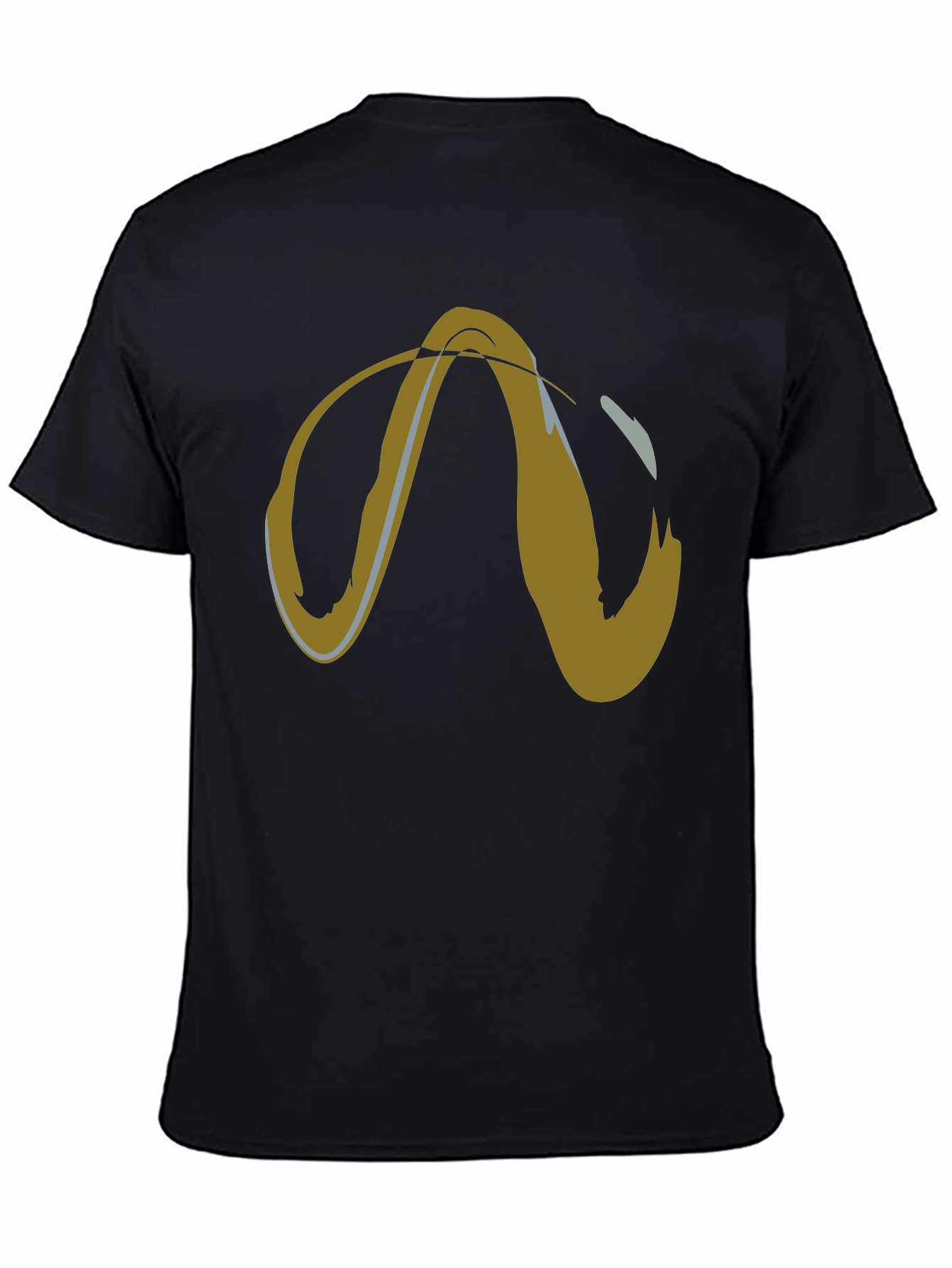 Abstract Graphic Tee - Mens Short Sleeve Black T-Shirt