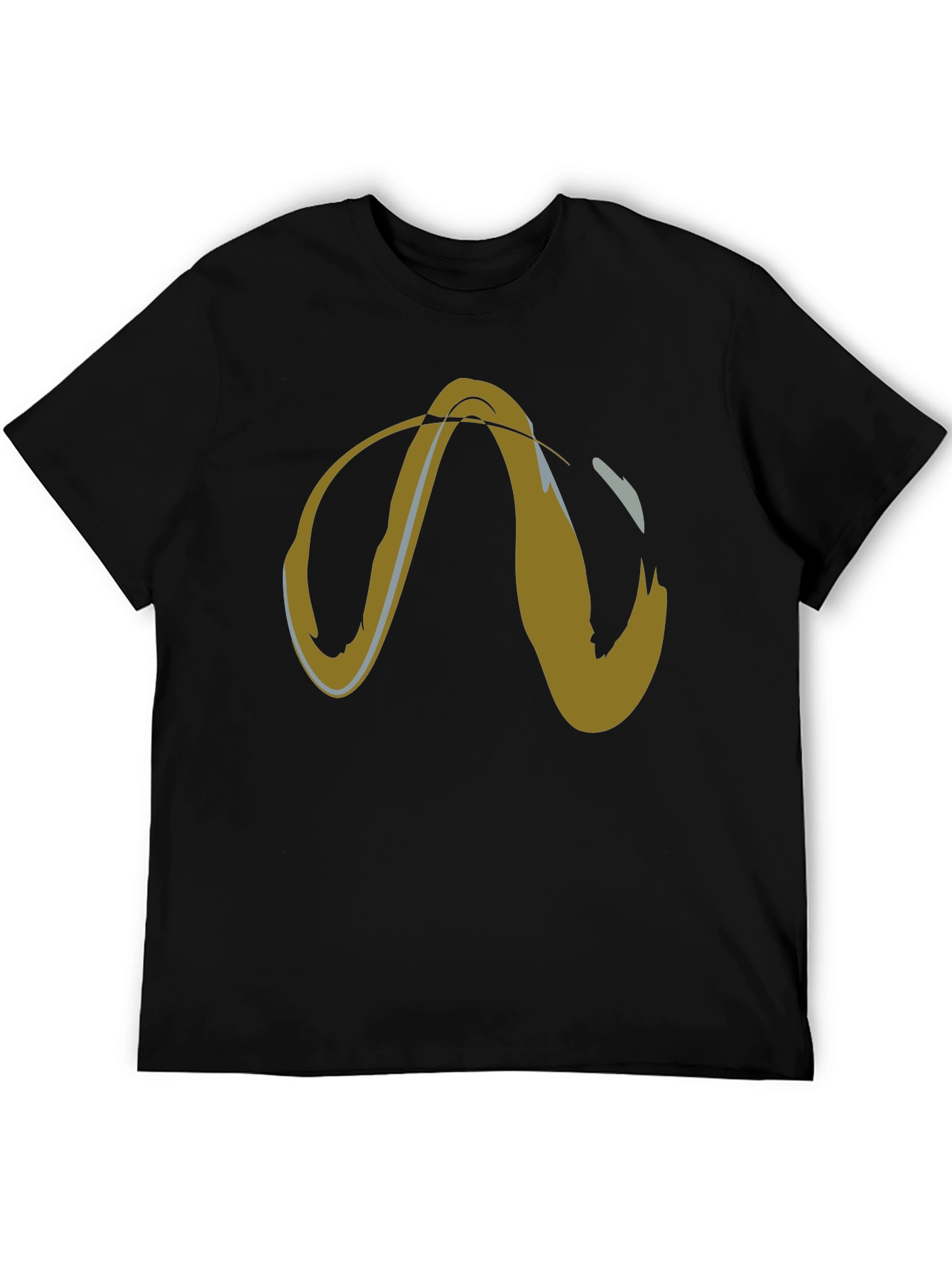 Abstract Graphic Tee - Mens Short Sleeve Black T-Shirt