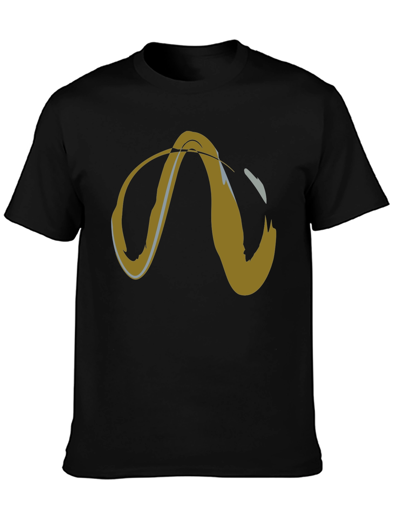 Abstract Graphic Tee - Mens Short Sleeve Black T-Shirt