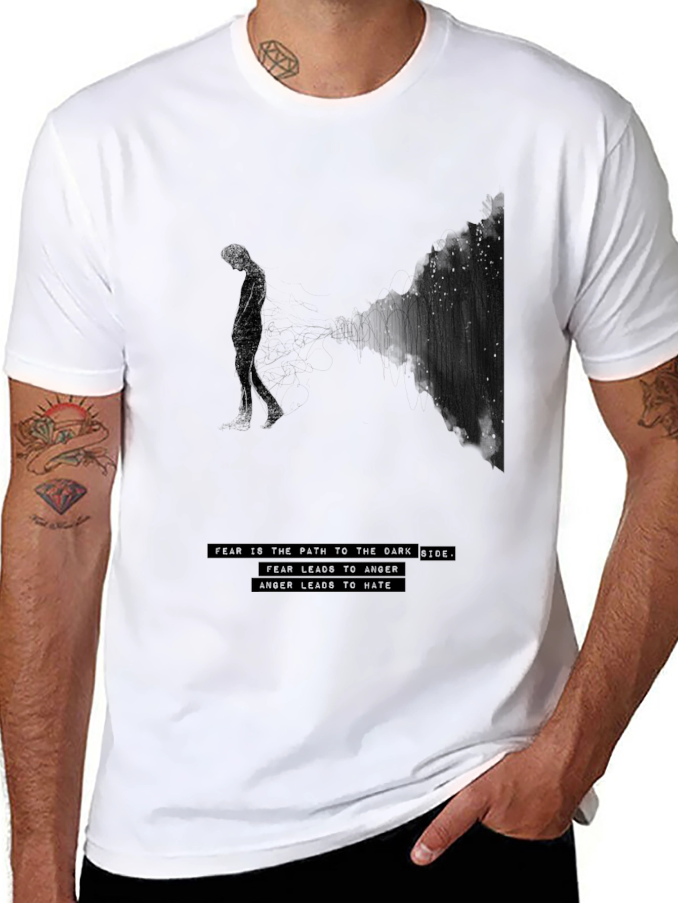 Dark Side Path T-Shirt - Fear Leads to Anger Tee
