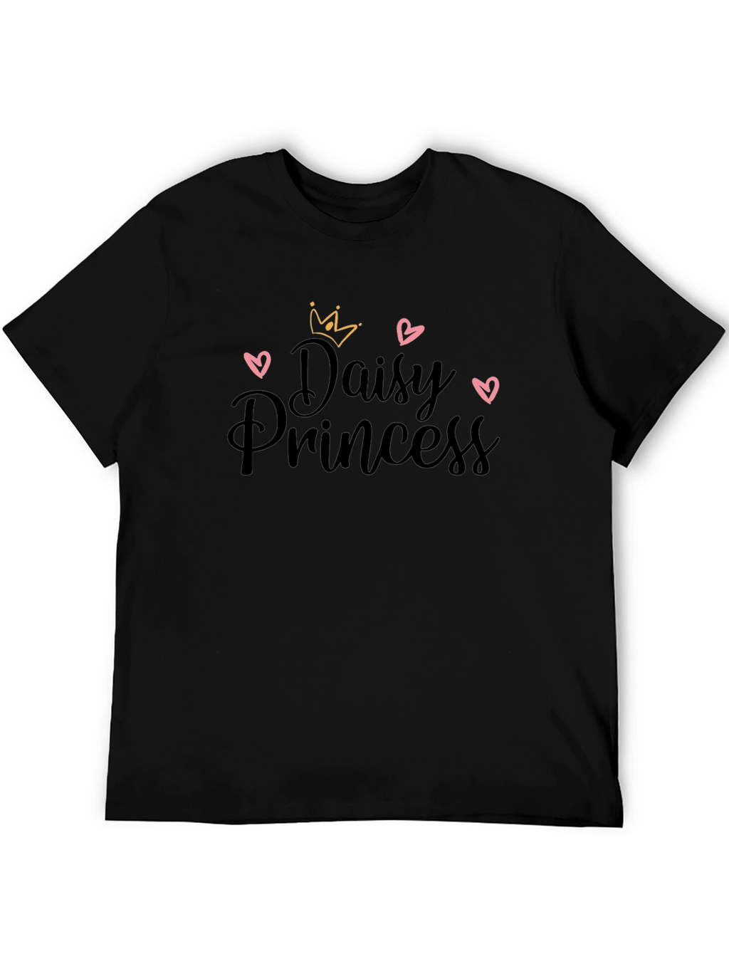 Daisy Princess Black Graphic Tee