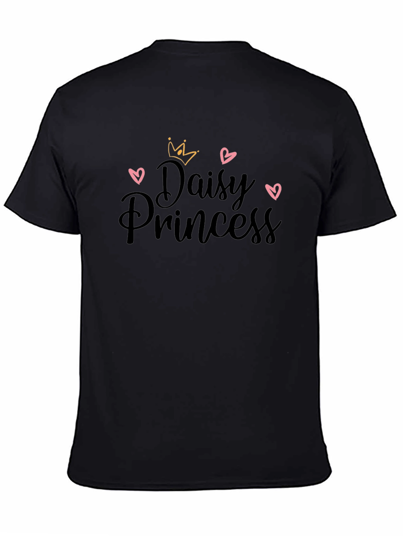 Daisy Princess Black Graphic Tee