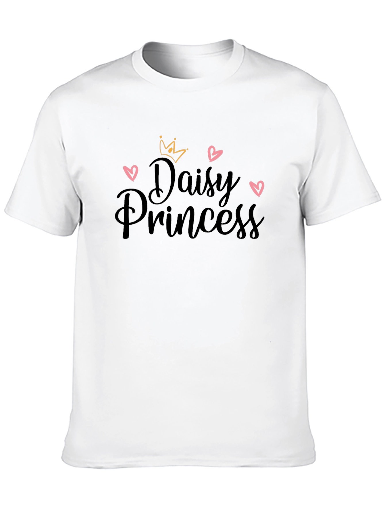 Daisy Princess Black Graphic Tee
