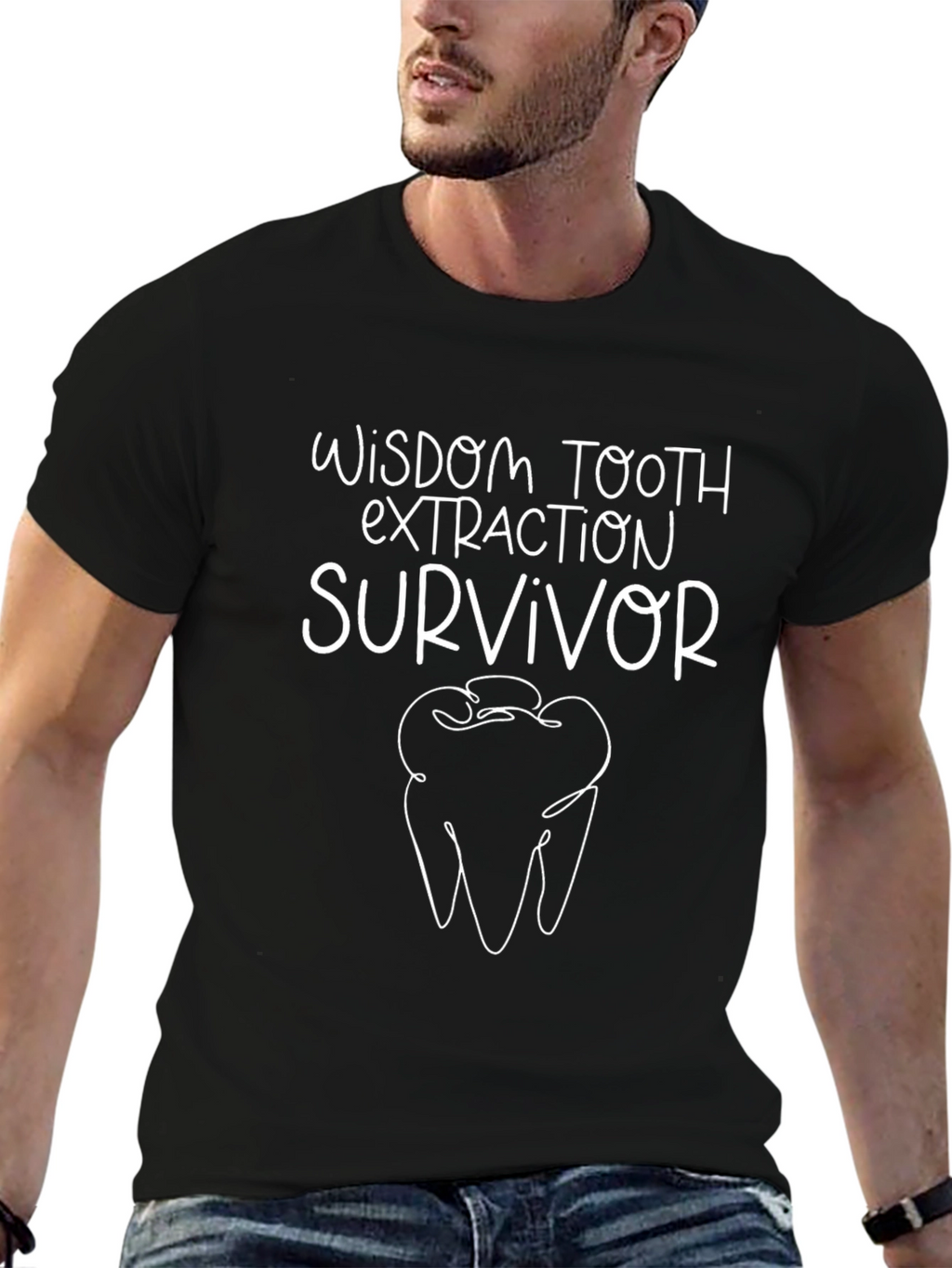Wisdom Tooth Extraction Survivor Graphic T-Shirt