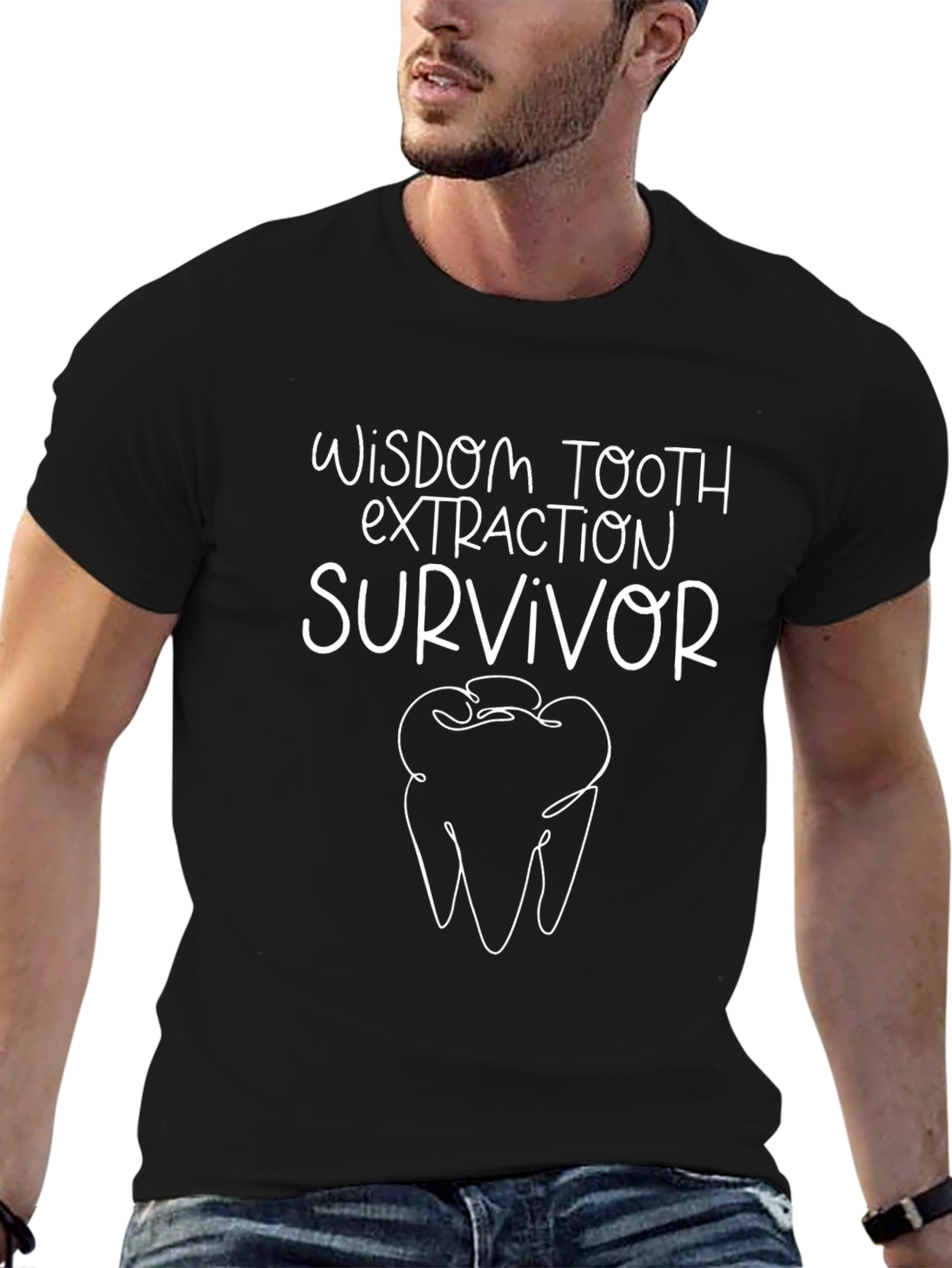 Wisdom Tooth Extraction Survivor Graphic T-Shirt