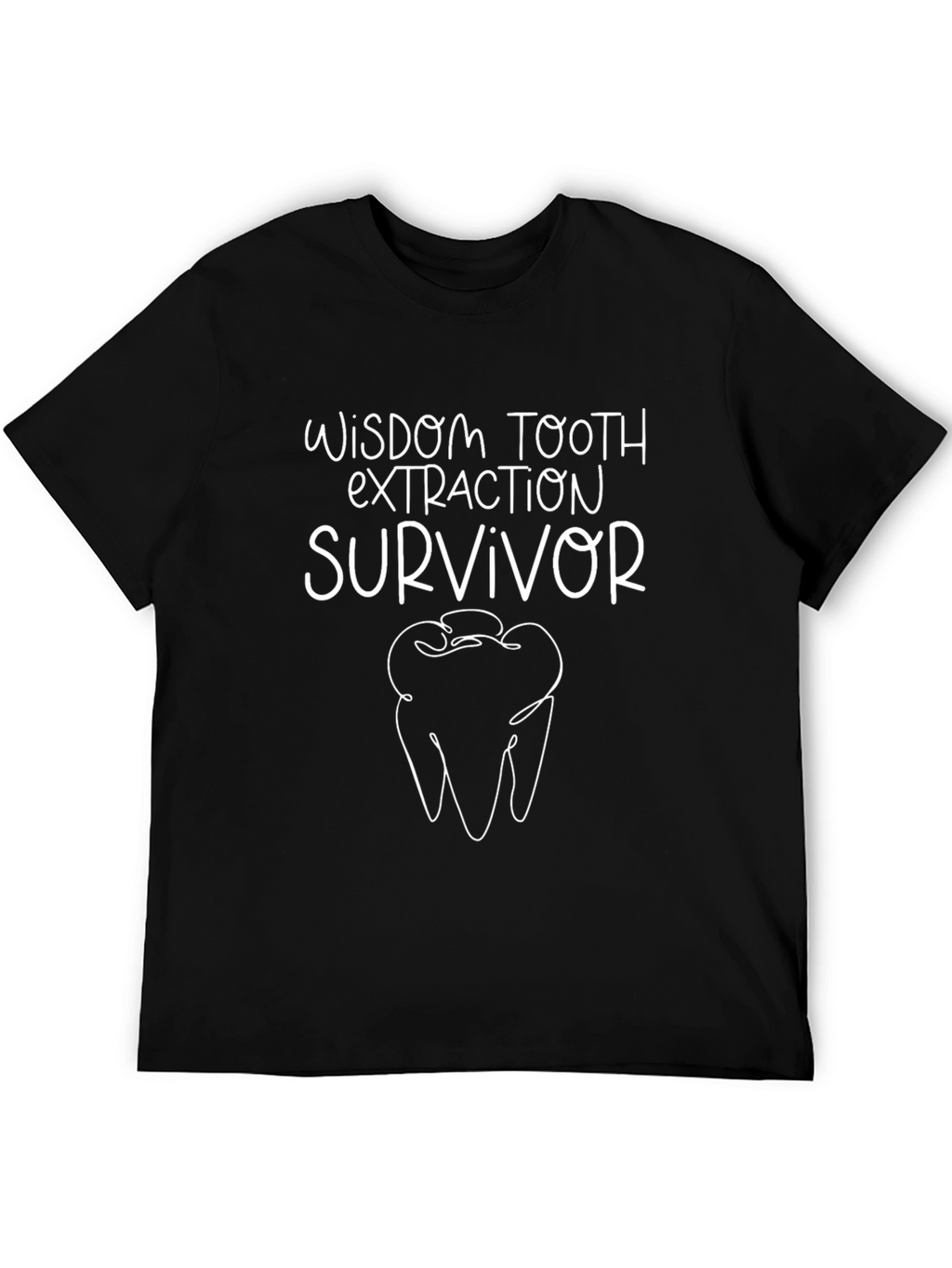 Wisdom Tooth Extraction Survivor Graphic T-Shirt
