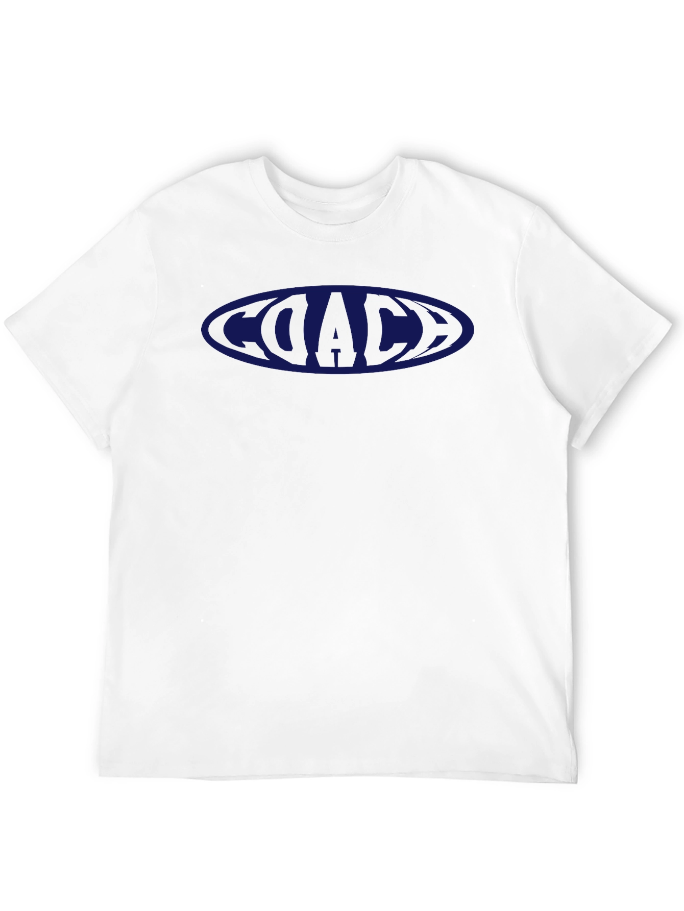 Coach T-Shirt Black with Blue Logo