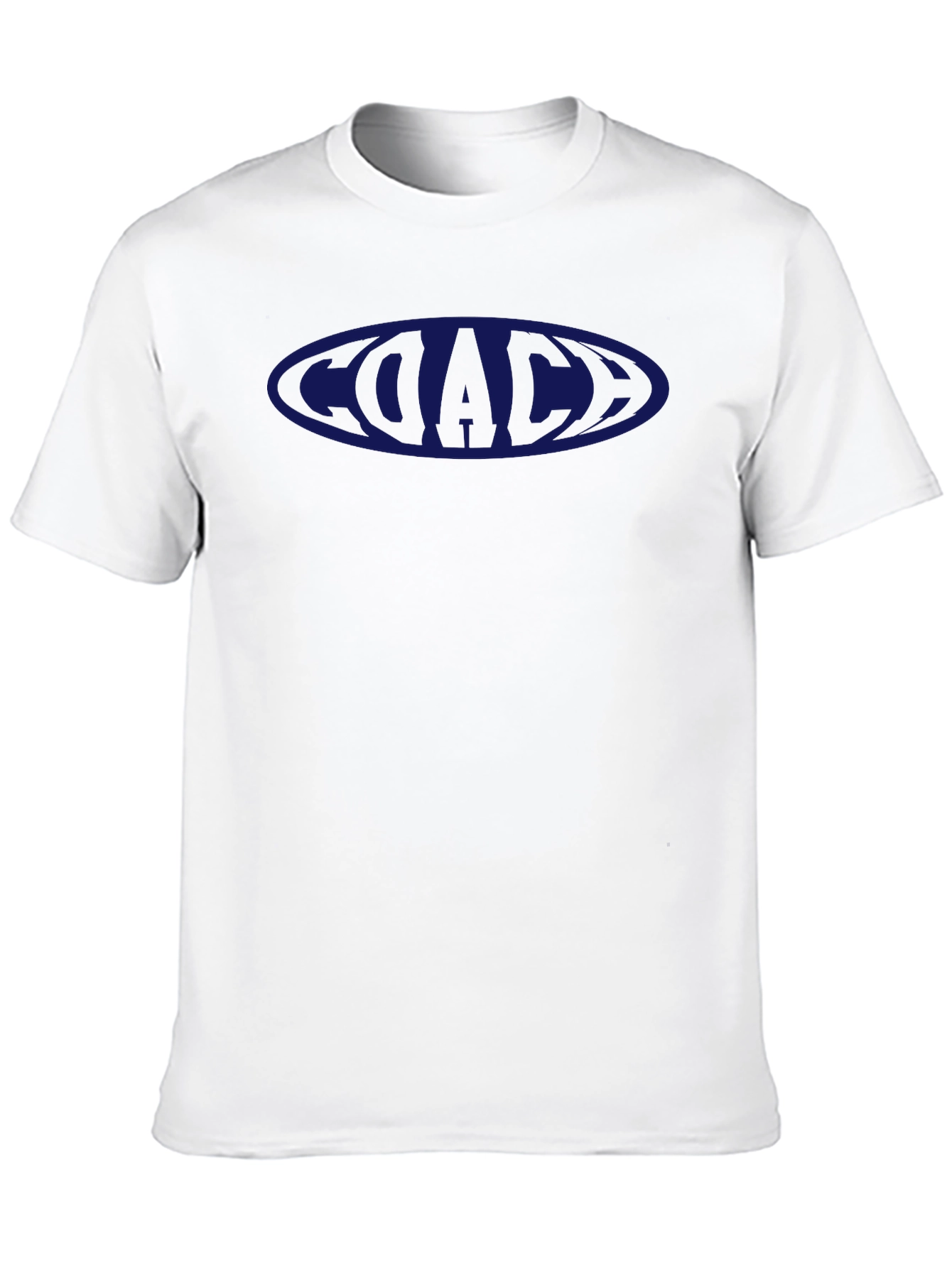 Coach T-Shirt Black with Blue Logo