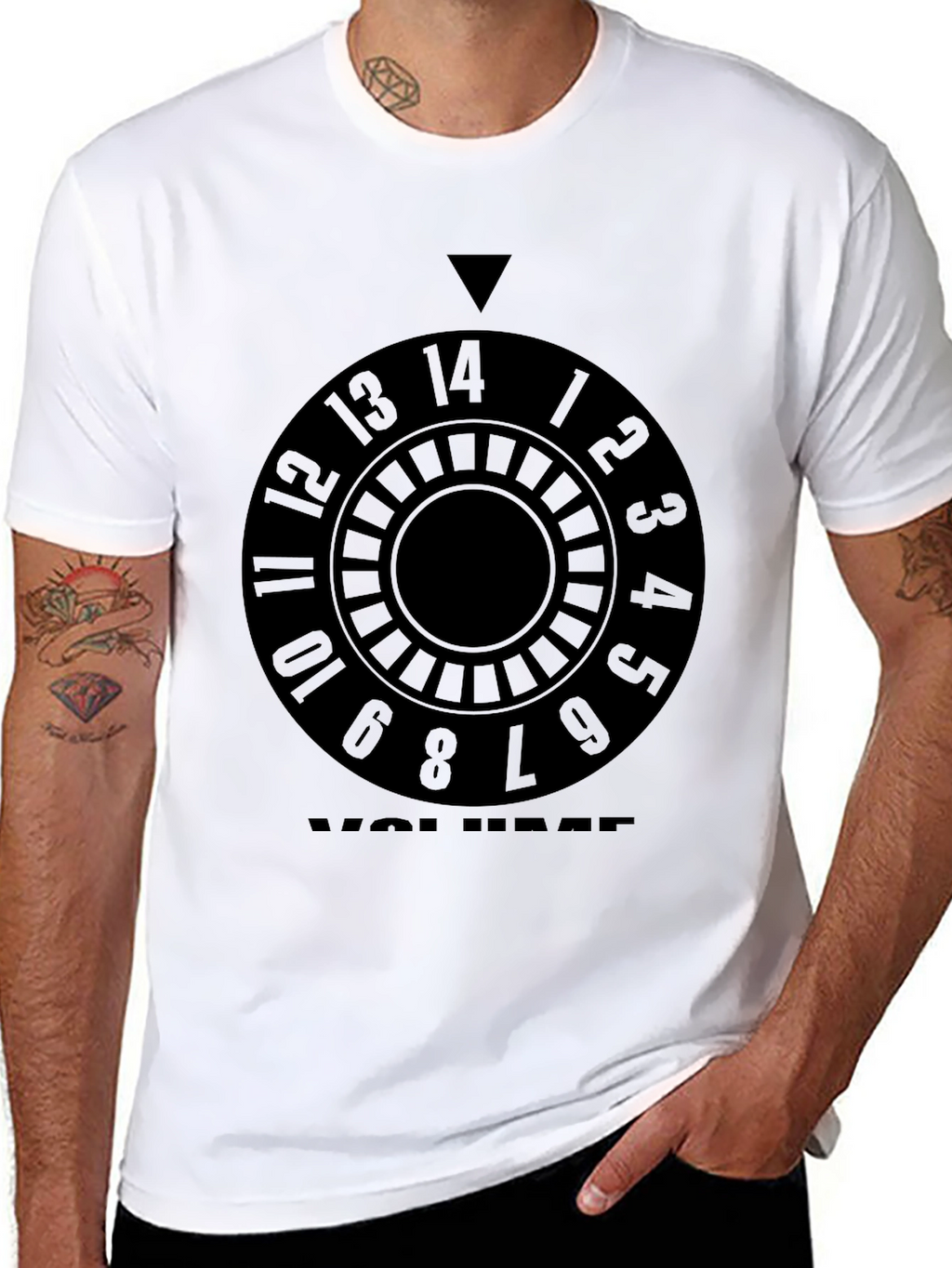 Volume Knob Graphic Tee - Black