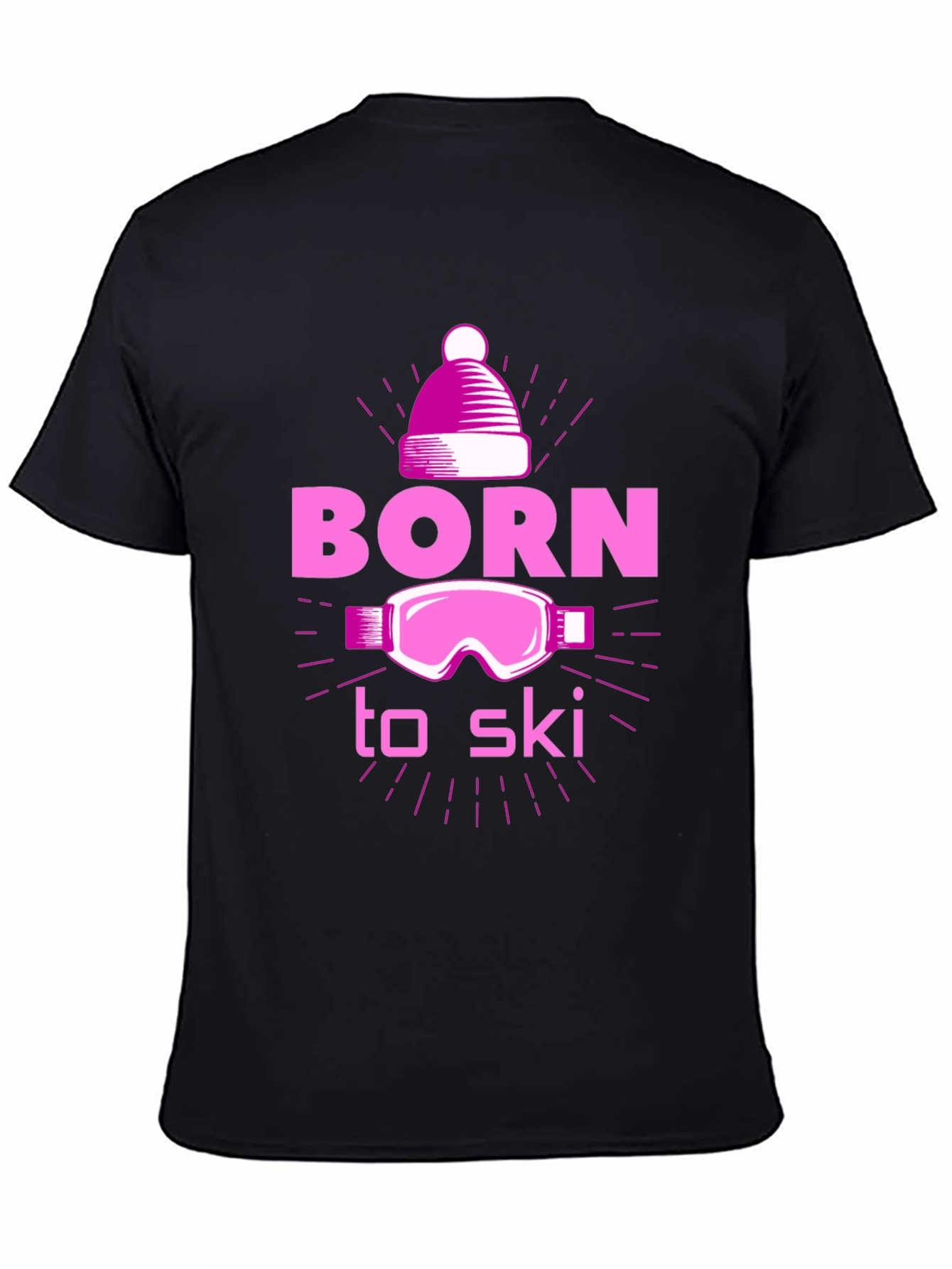 Born to Ski Graphic Tee - Winter Sports T-Shirt