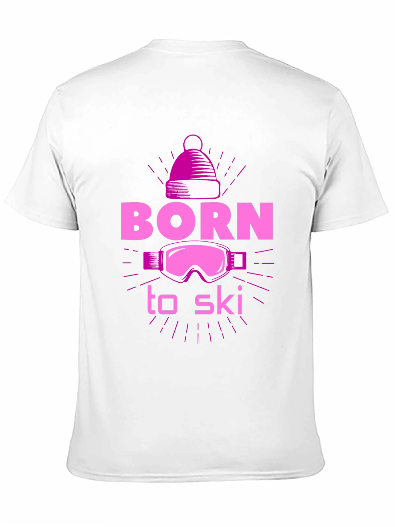 Born to Ski Graphic Tee - Winter Sports T-Shirt