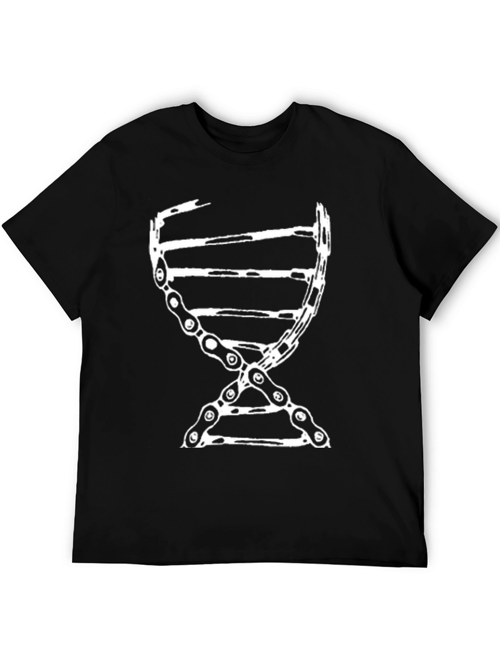 DNA Chain Graphic Tee - Black
