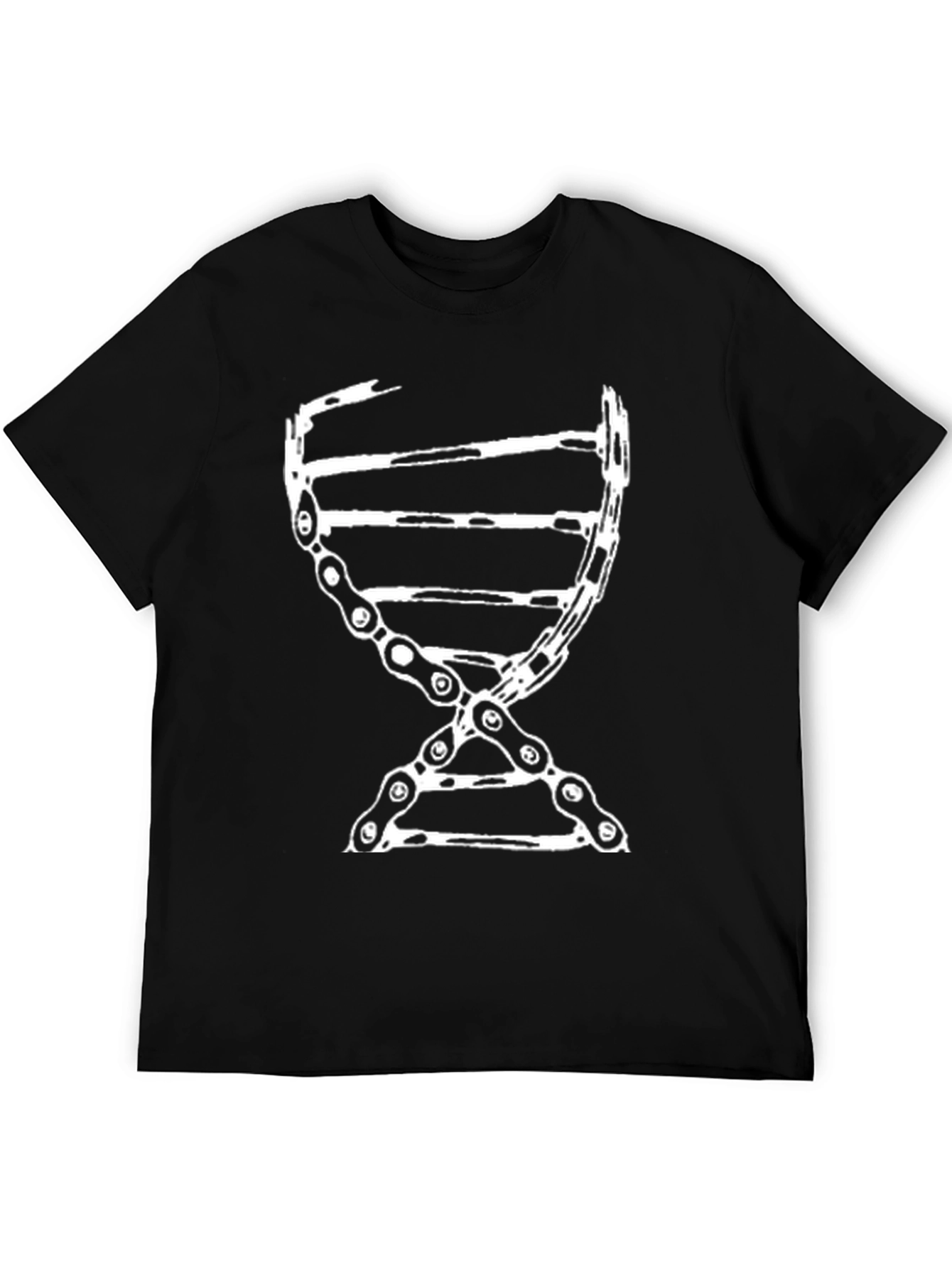 DNA Chain Graphic Tee - Black