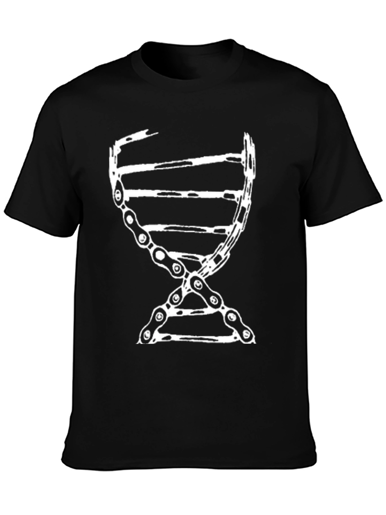 DNA Chain Graphic Tee - Black