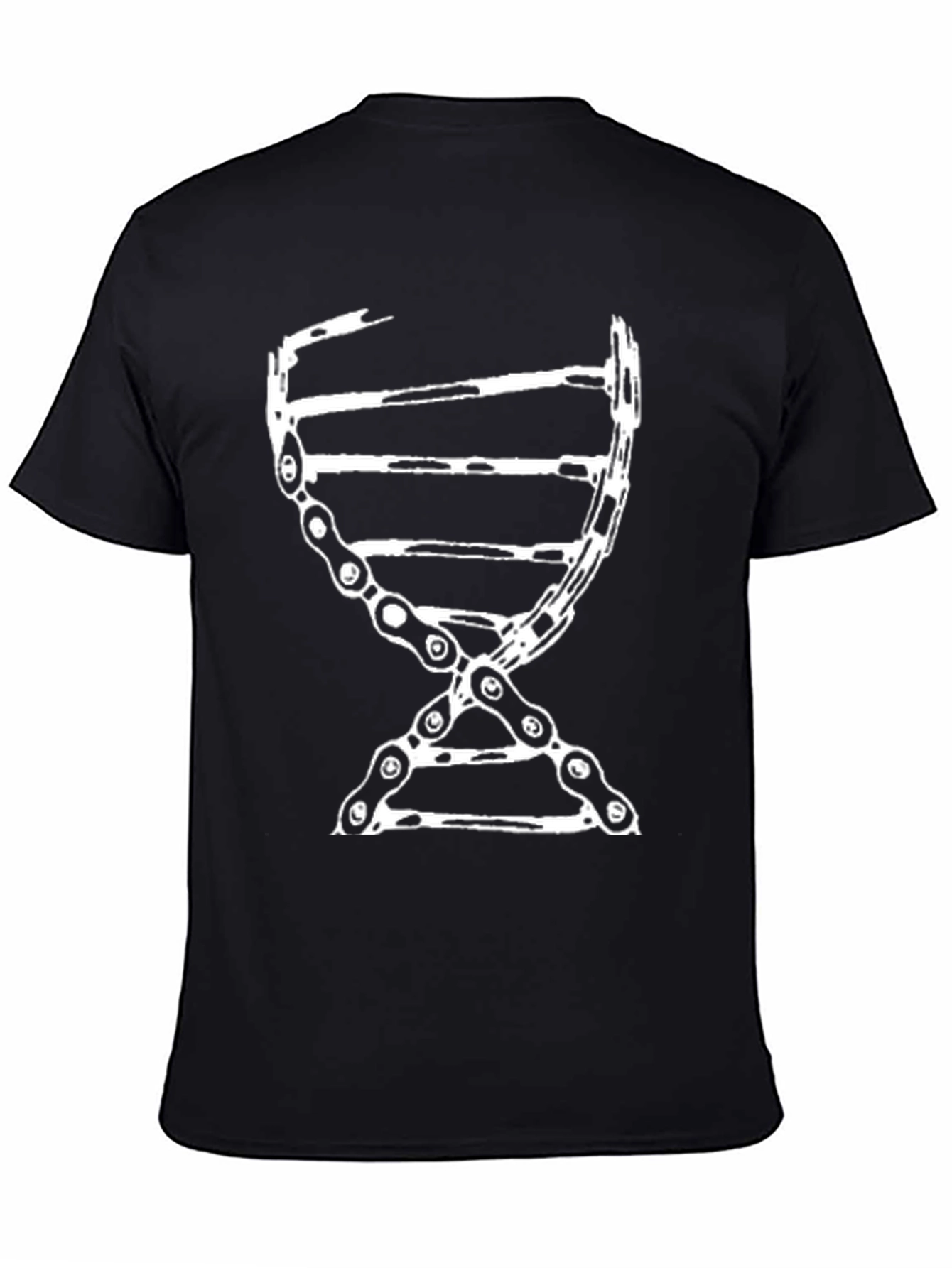 DNA Chain Graphic Tee - Black