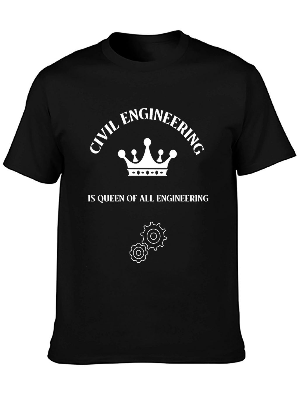 Civil Engineering Queen T-Shirt - Black