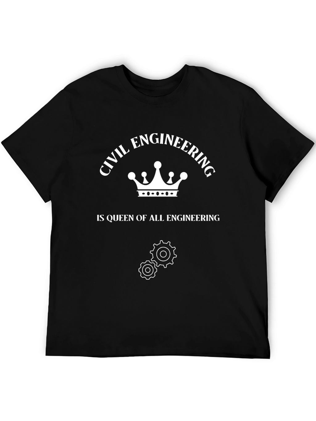Civil Engineering Queen T-Shirt - Black