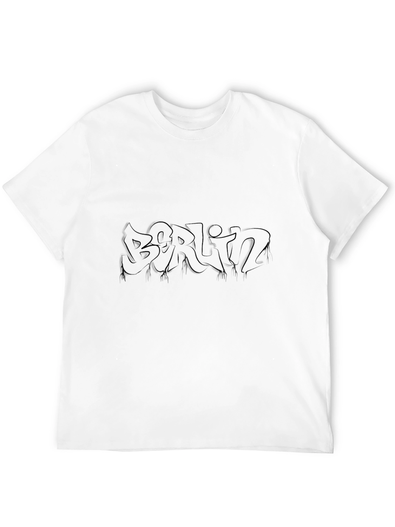Berlin Graffiti Style Black T-Shirt
