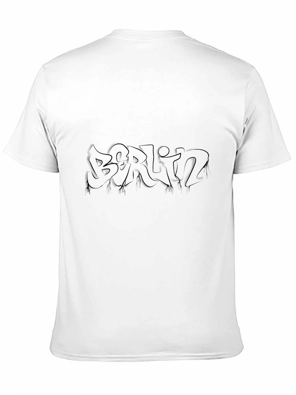 Berlin Graffiti Style Black T-Shirt